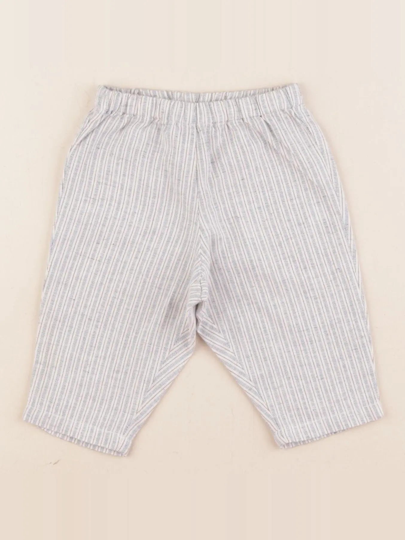 Bonton - pantalon bleu - 6 mois
