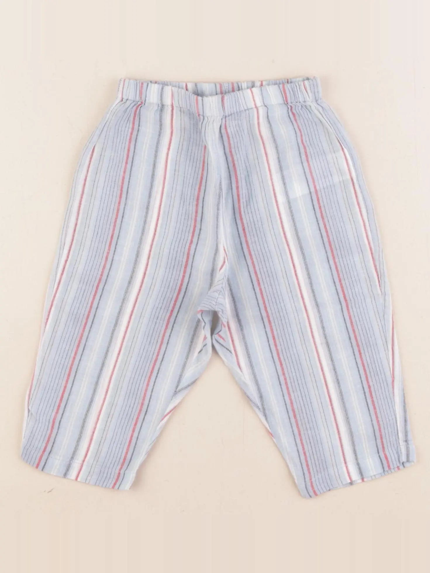 Bonton - pantalon bleu - 12 mois