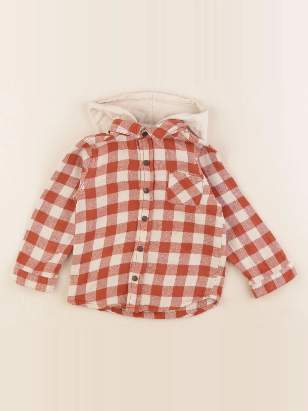 Vertbaudet - chemise orange - 2 ans