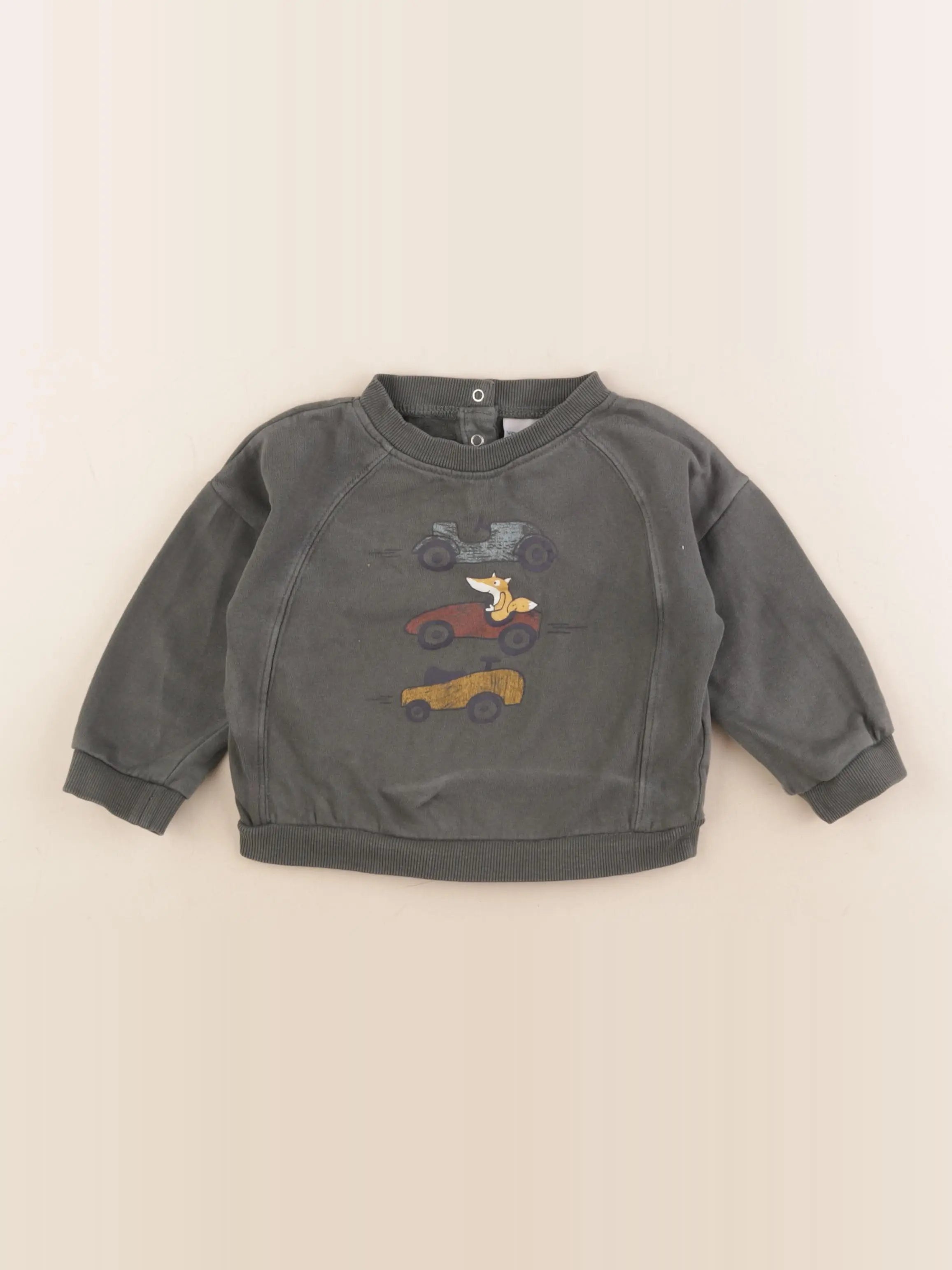 Vertbaudet - sweat vert - 2 ans