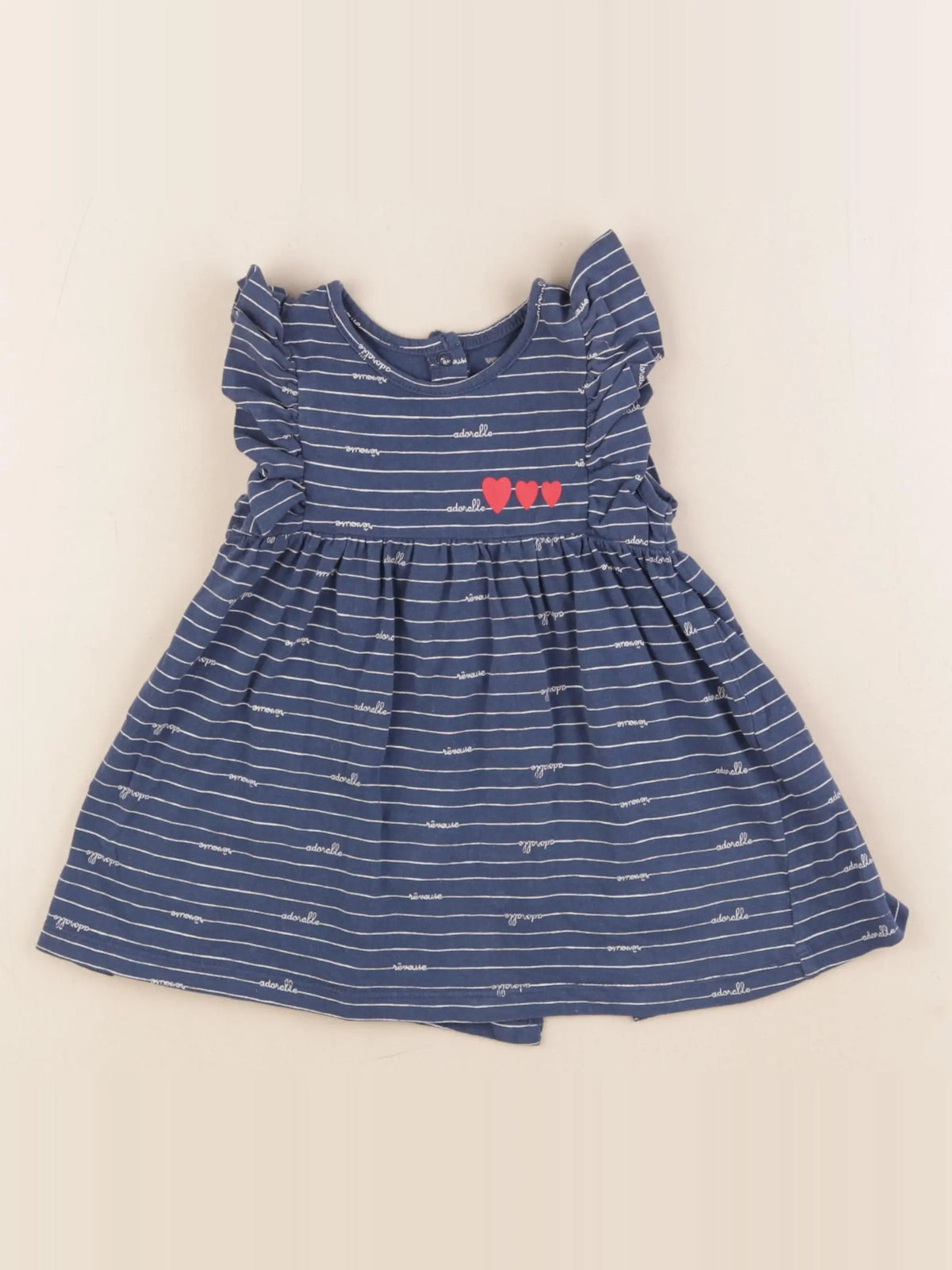Vertbaudet - robe bleu - 9 mois