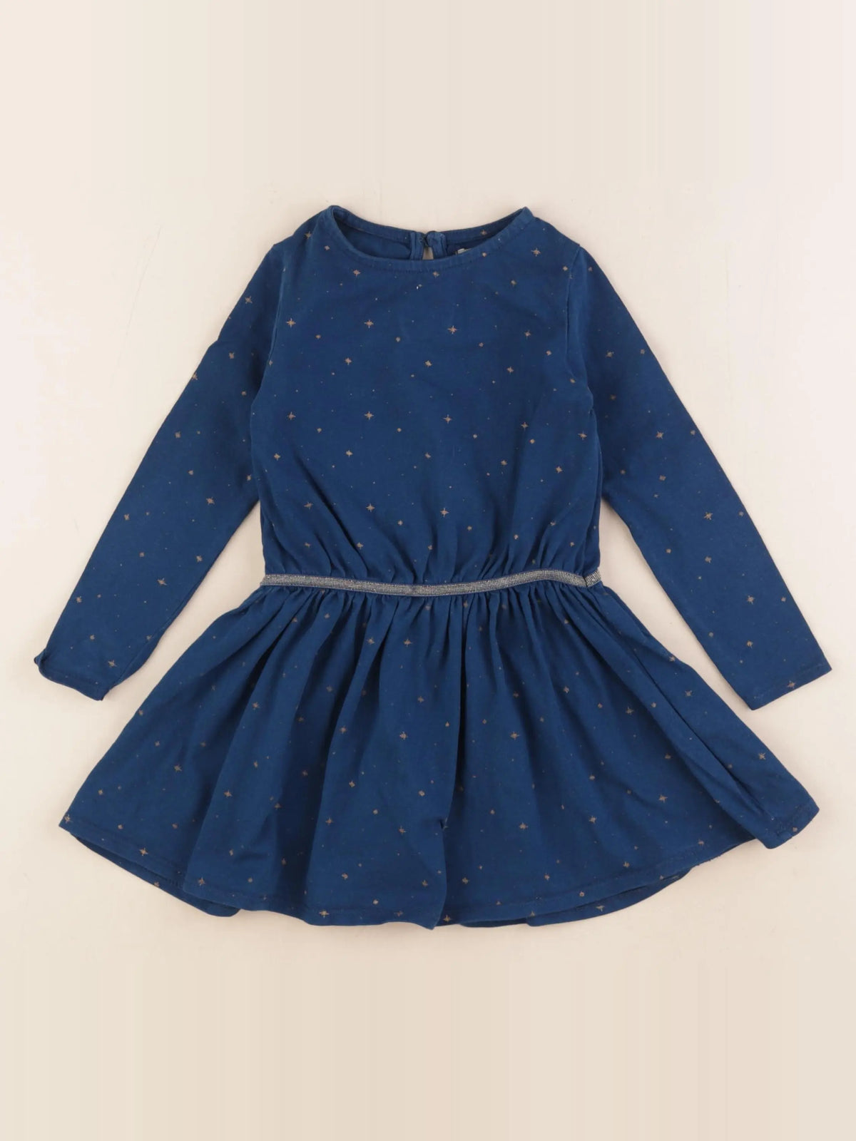 Vertbaudet - robe bleu, or - 3 ans