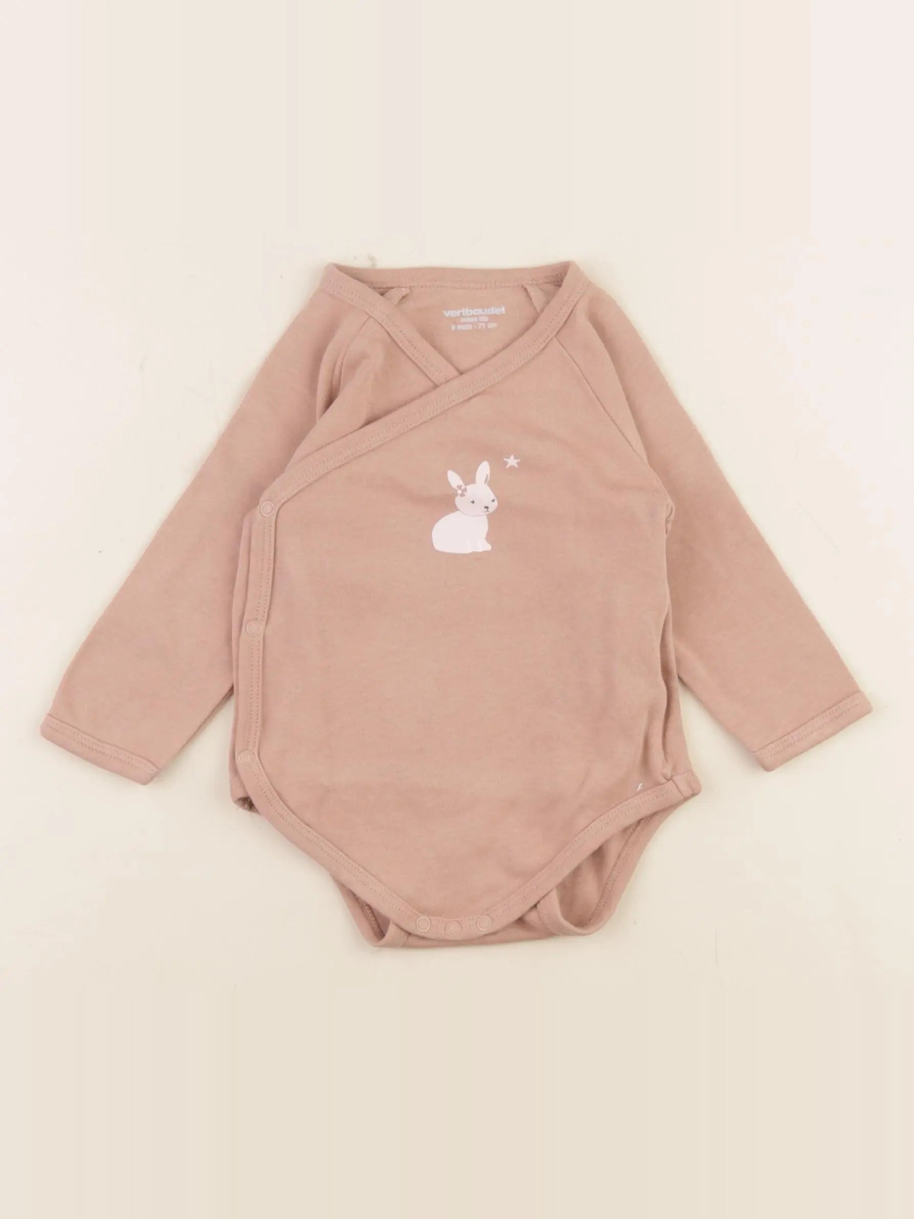 Vertbaudet - body marron - 9 mois