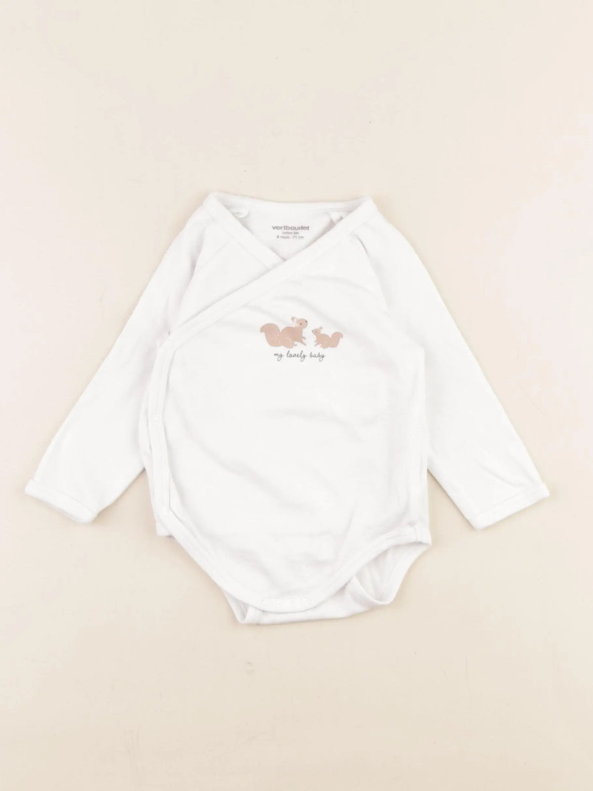 Vertbaudet - body blanc - 9 mois