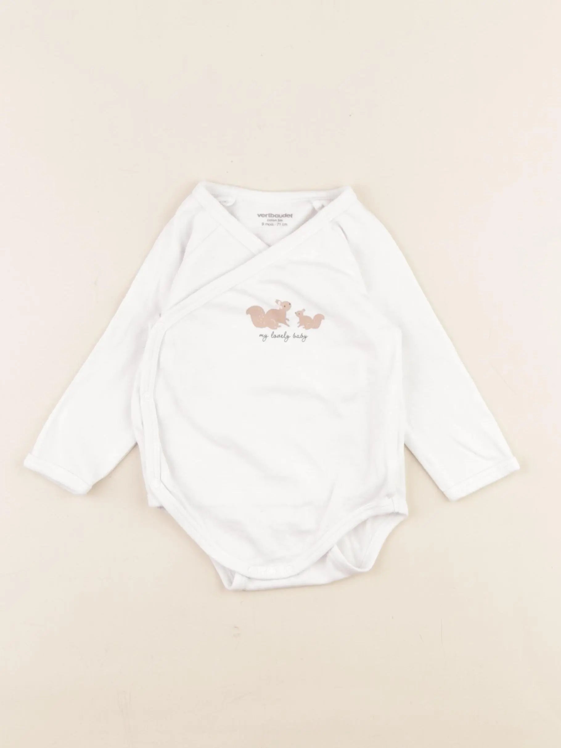 Vertbaudet - body blanc - 9 mois