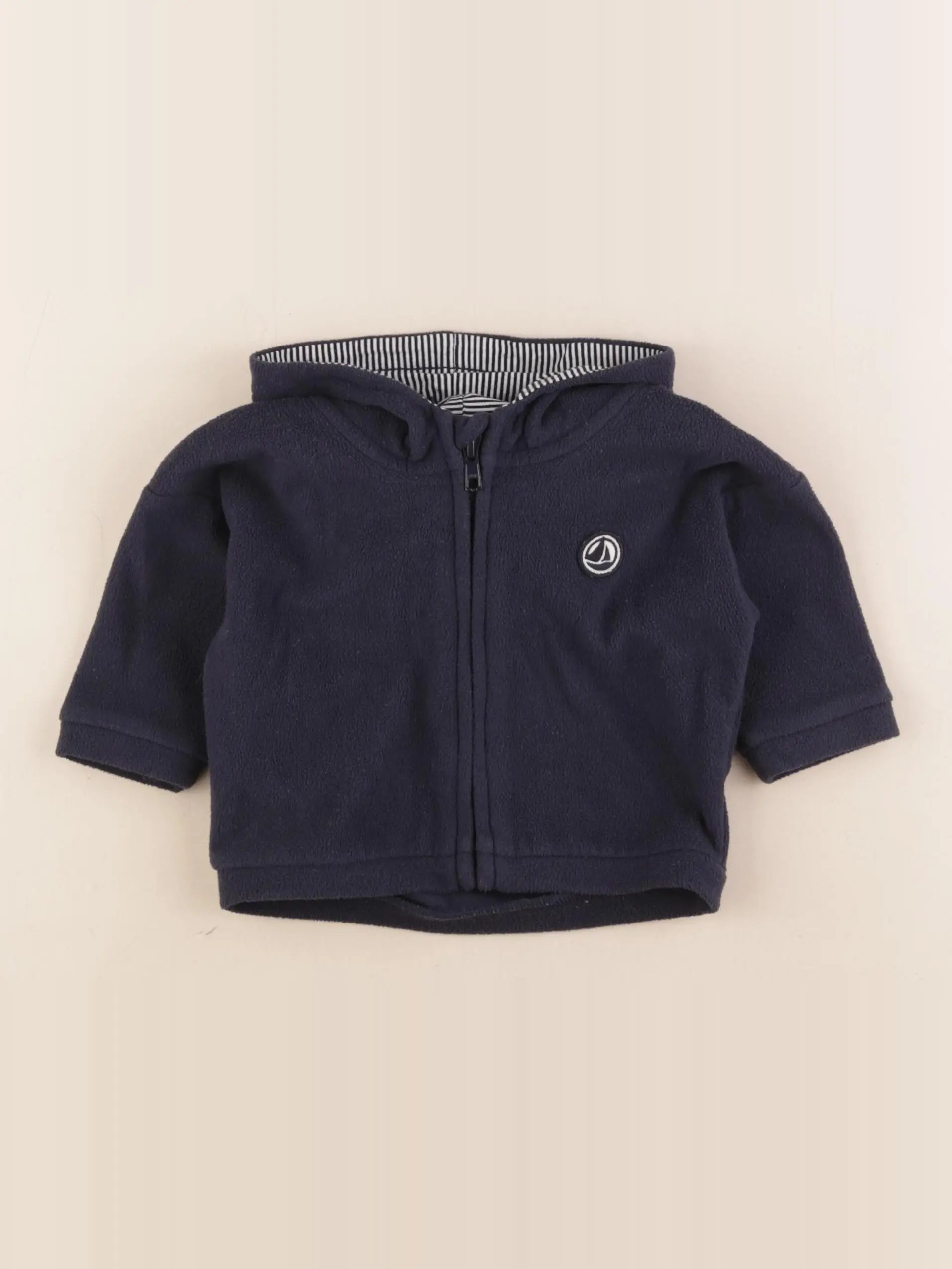 Petit Bateau - polaire bleu - 6 mois