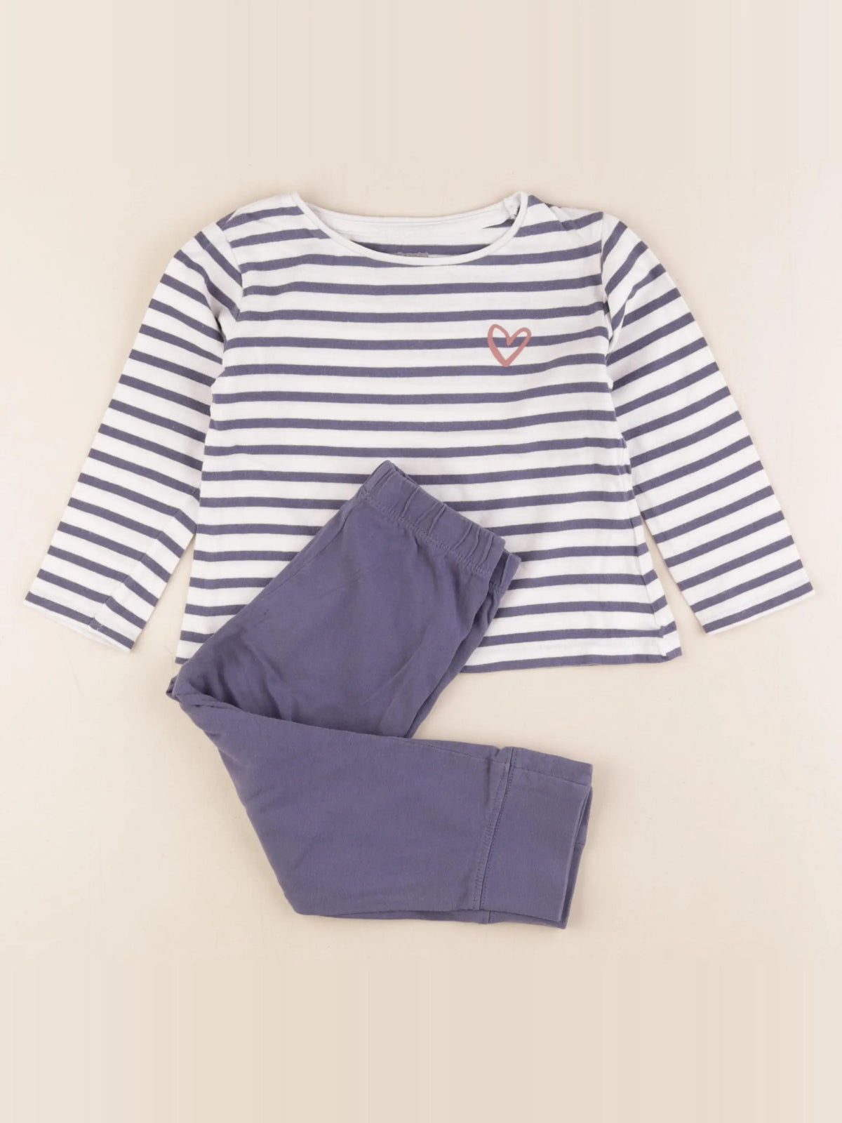Vertbaudet - pyjama coton bleu - 3 ans