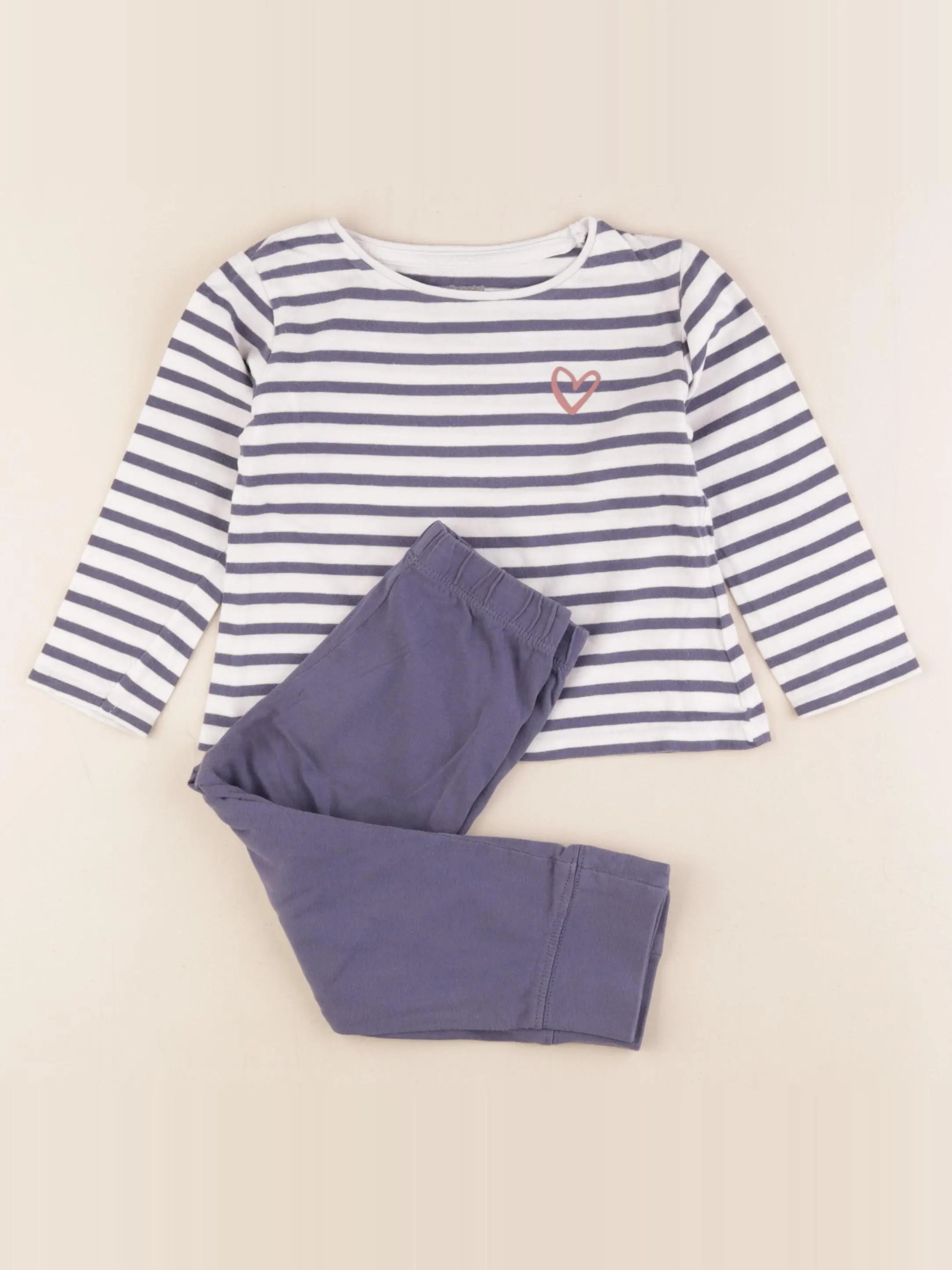 Vertbaudet - pyjama coton bleu - 3 ans