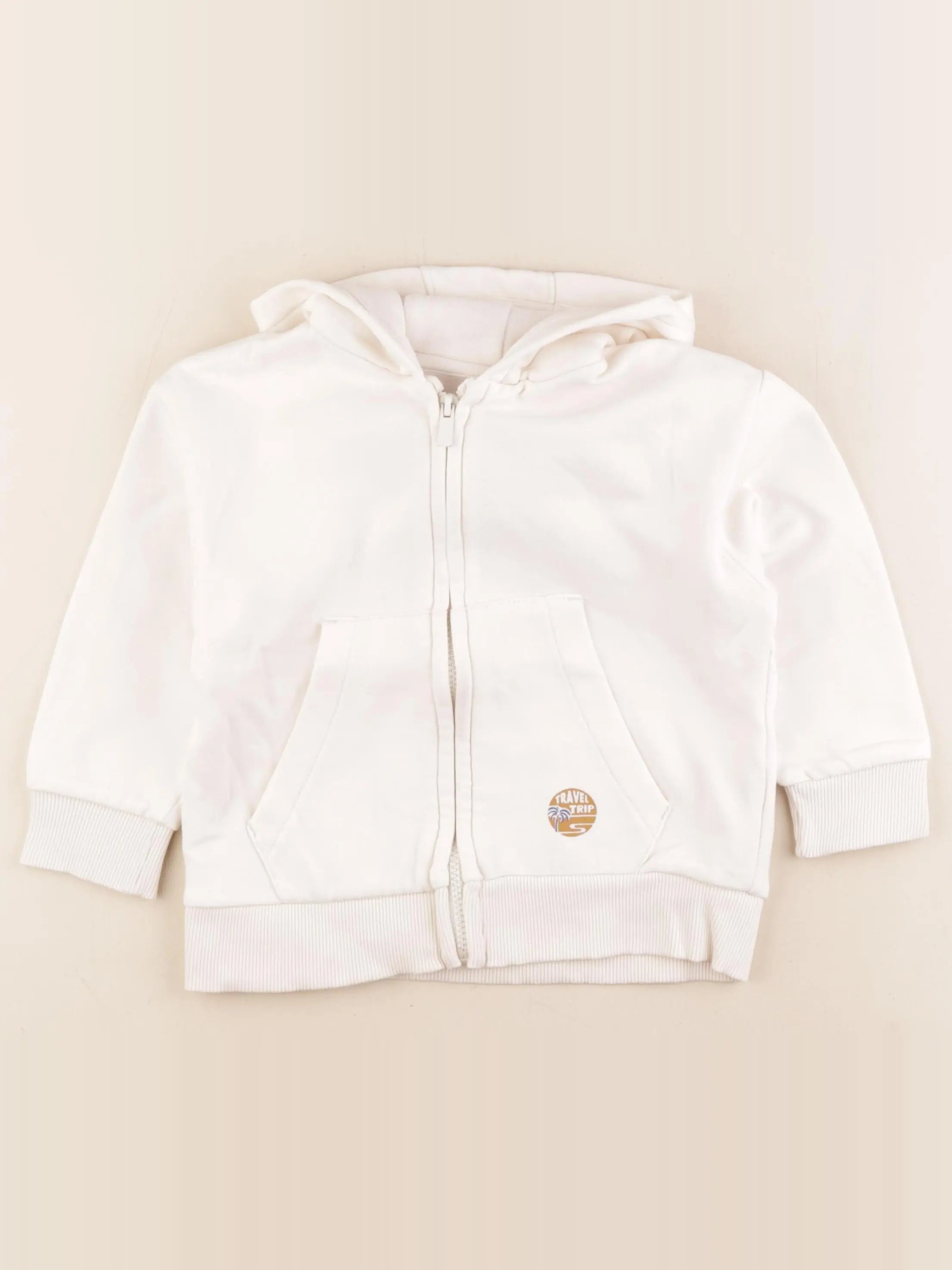Vertbaudet - sweat blanc - 5 ans