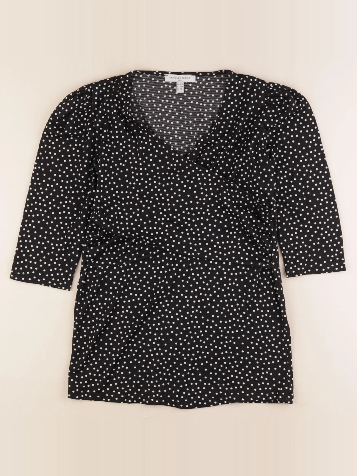 Envie de fraise - tee-shirt allaitement noir, blanc - 34 à 36
