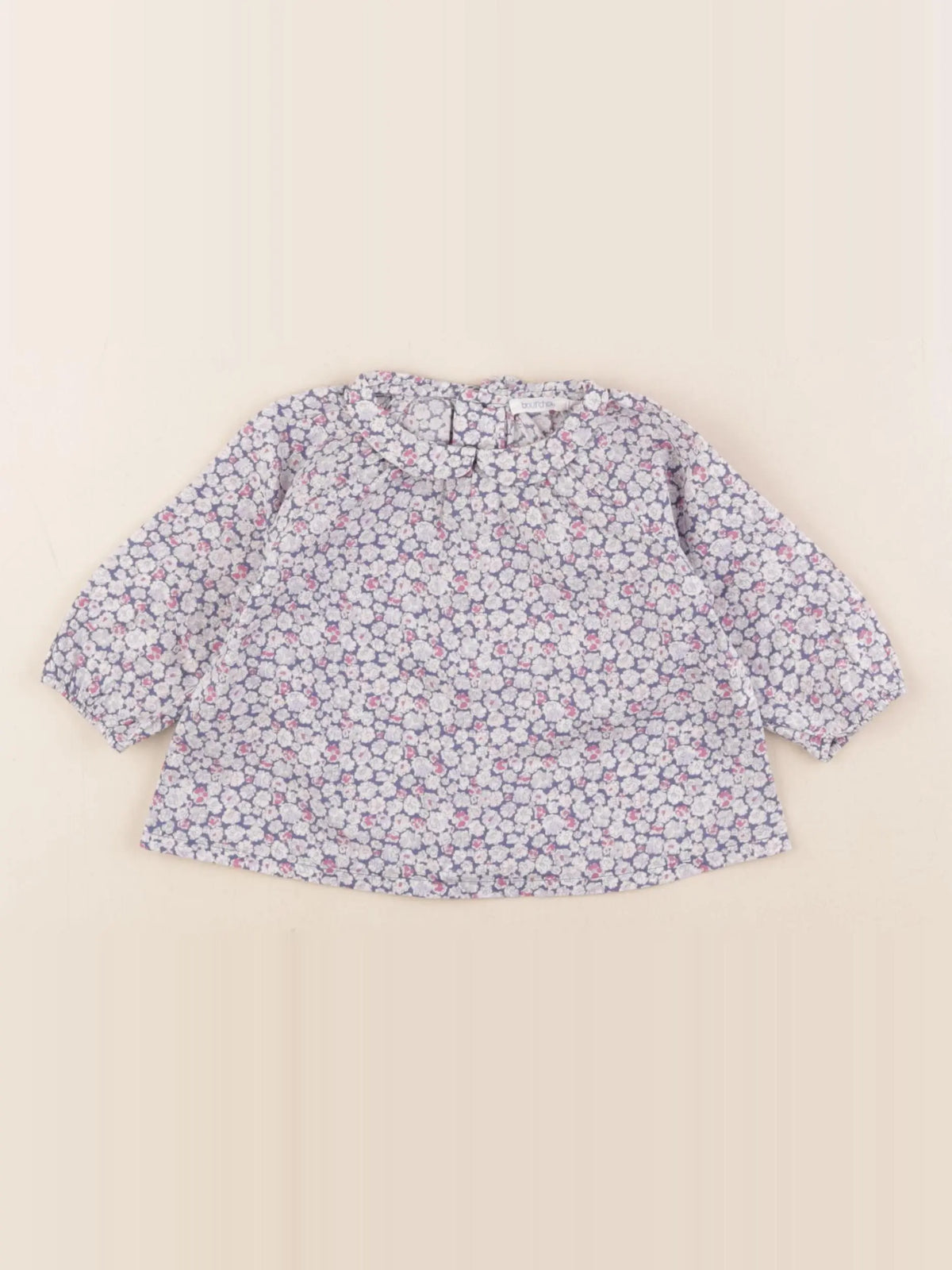 Boutchou - blouse bleu - 3 mois