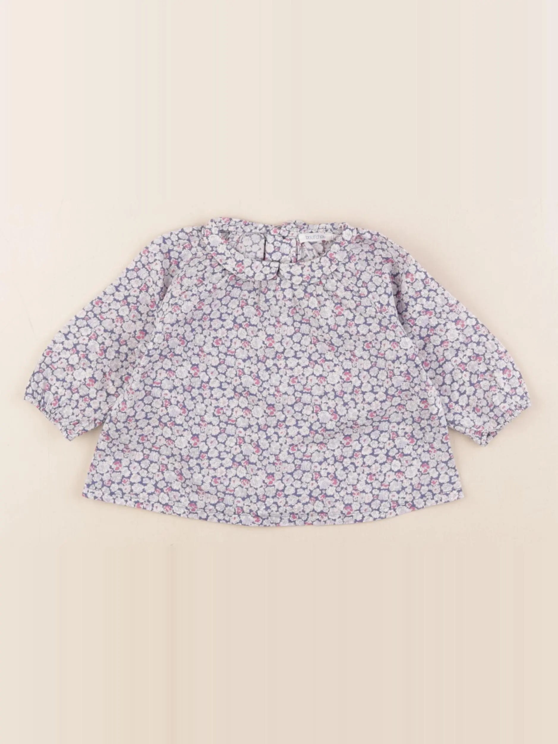 Boutchou - blouse bleu - 3 mois