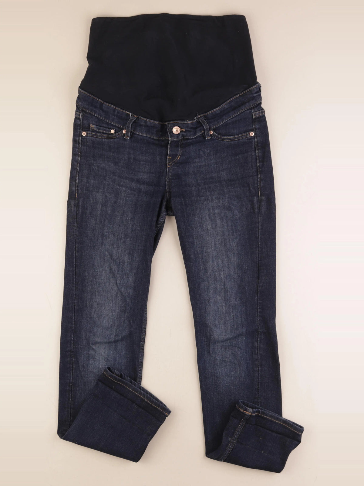 H&M - jean grossesse bleu - 38