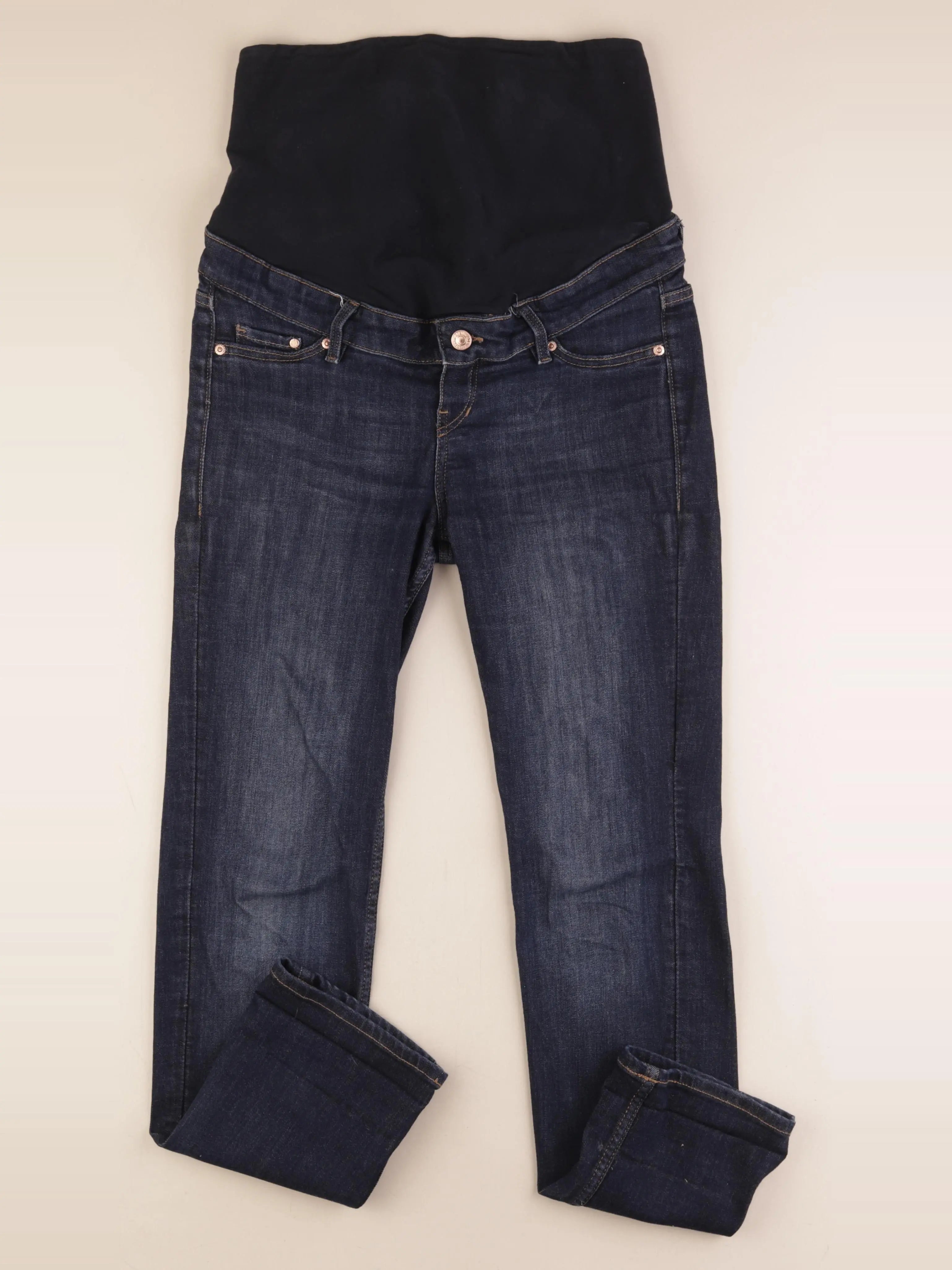 H&M - jean grossesse bleu - 38