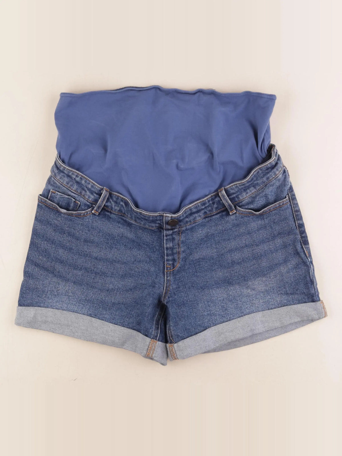Kiabi - short grossesse bleu - 40