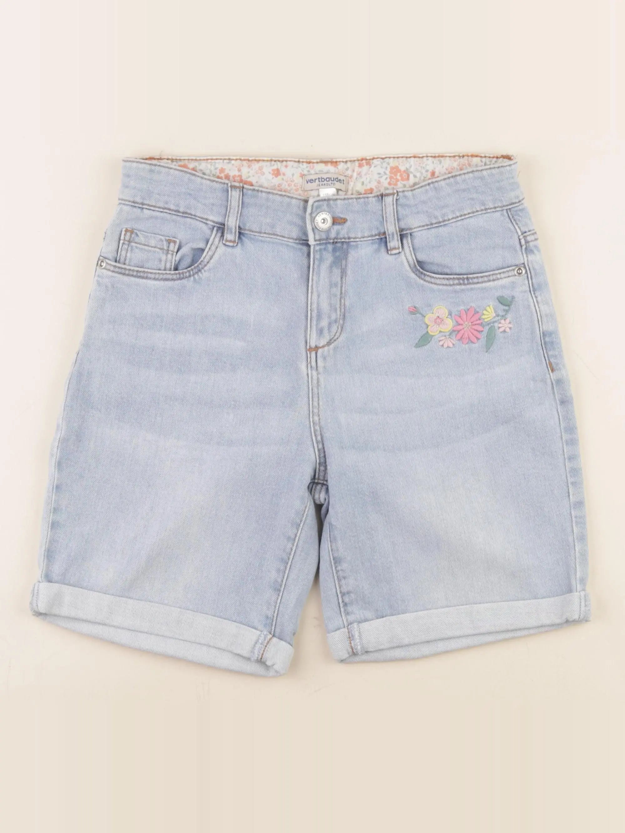 Vertbaudet - short bleu - 14 ans