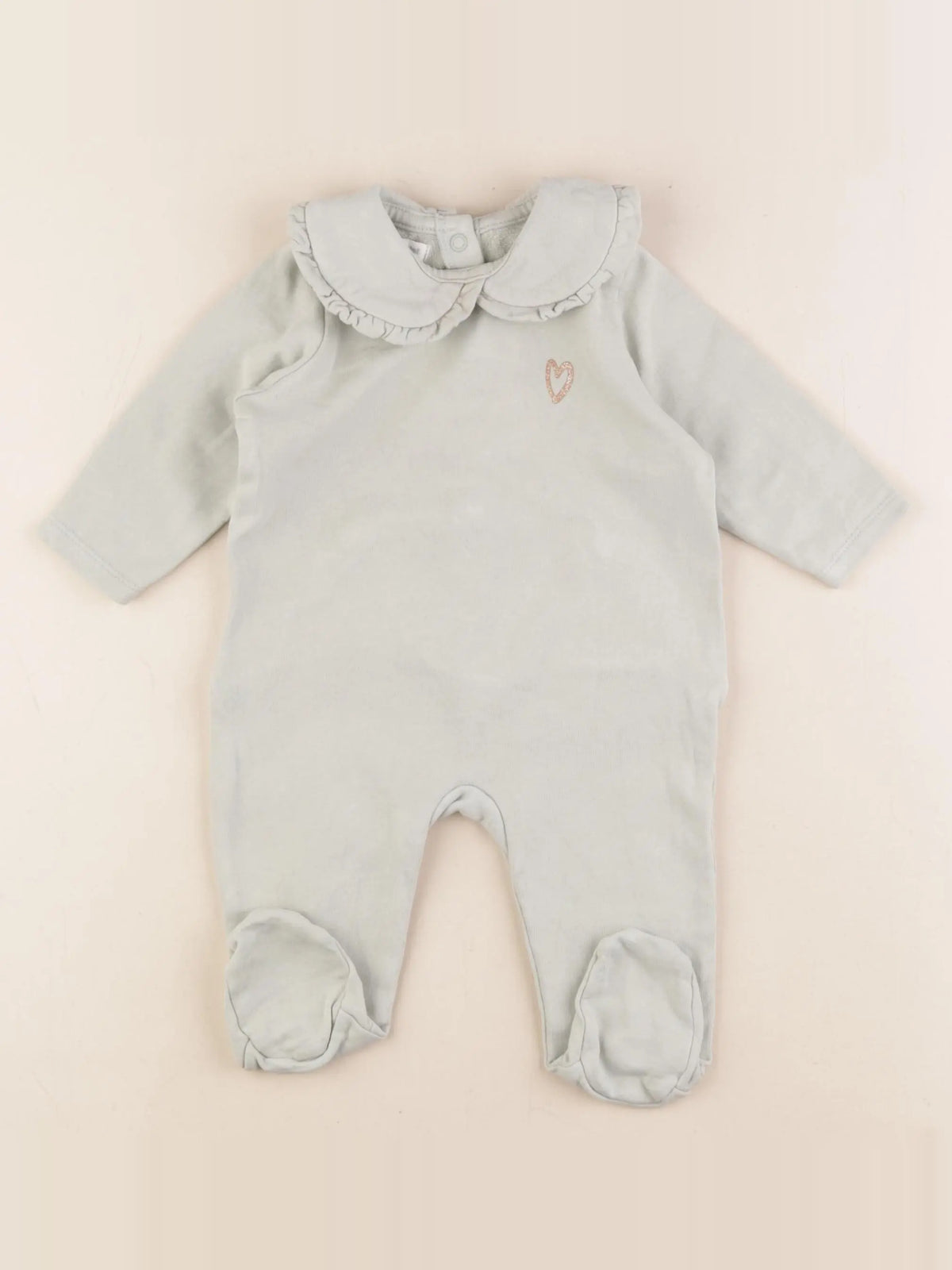 Vertbaudet - pyjama coton vert - 6 mois