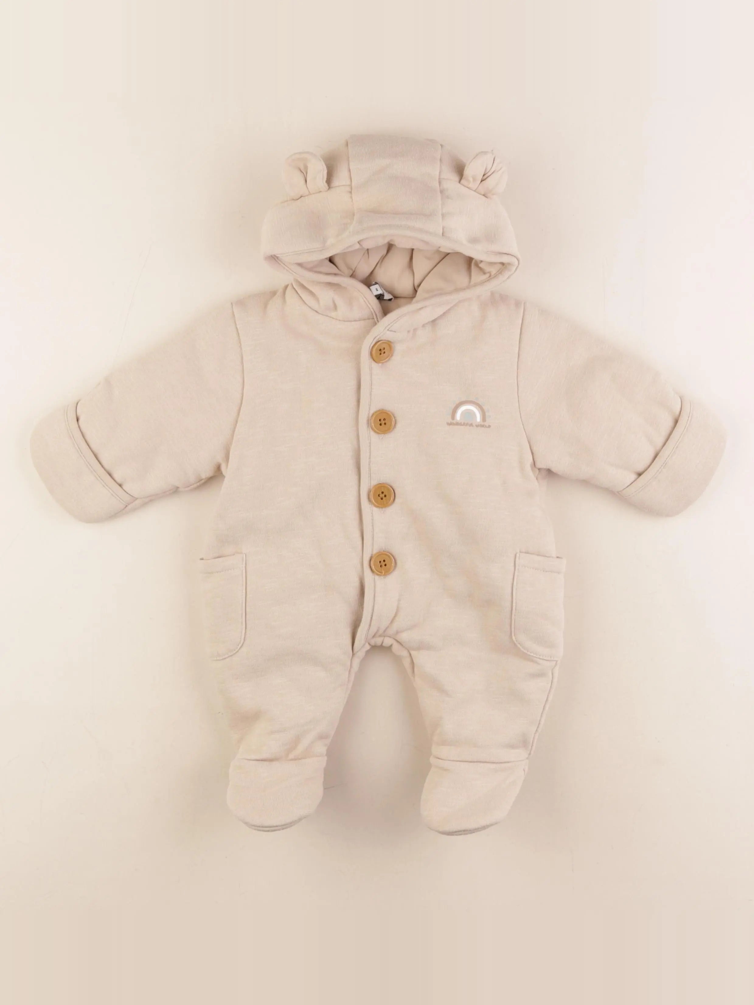 La Redoute - combi-pilote marron - 1 mois