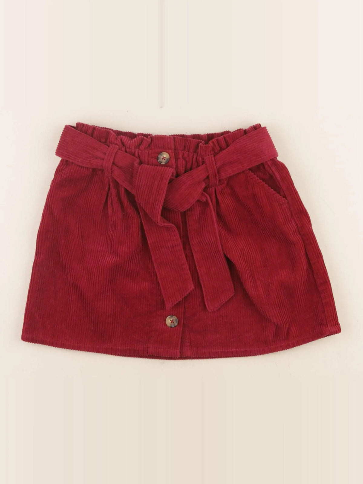 Vertbaudet - jupe rouge - 8 ans