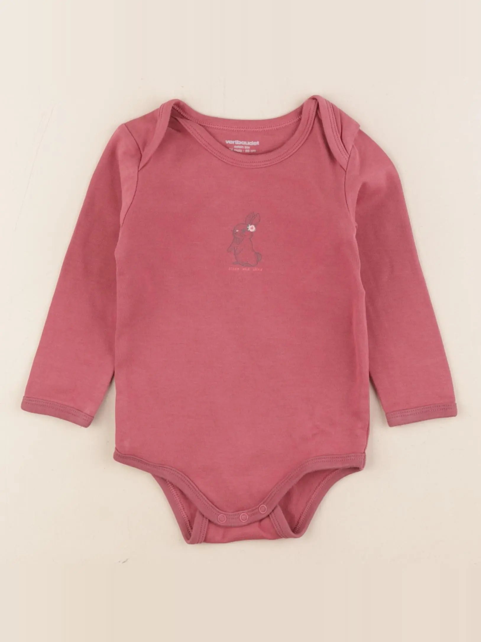 Vertbaudet - body rose - 24 mois
