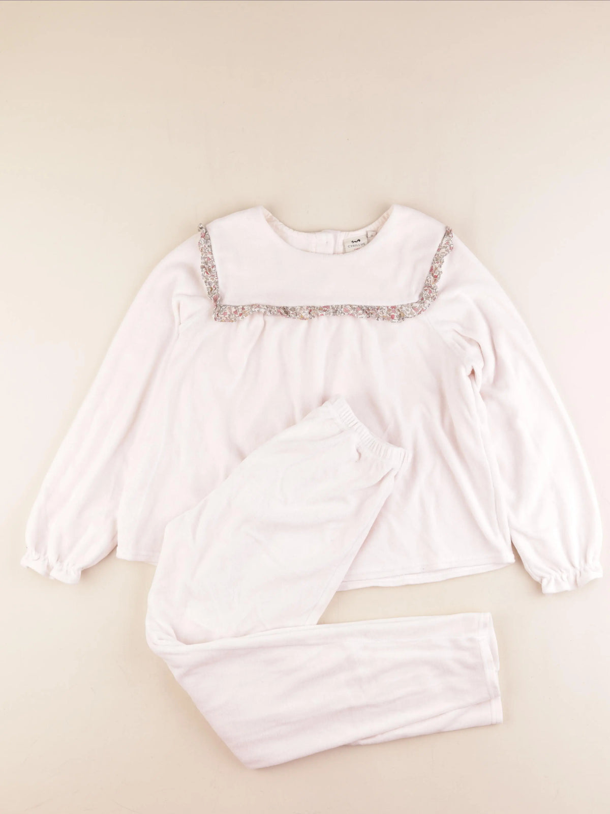 Cyrillus - pyjama velours rose - 12 ans