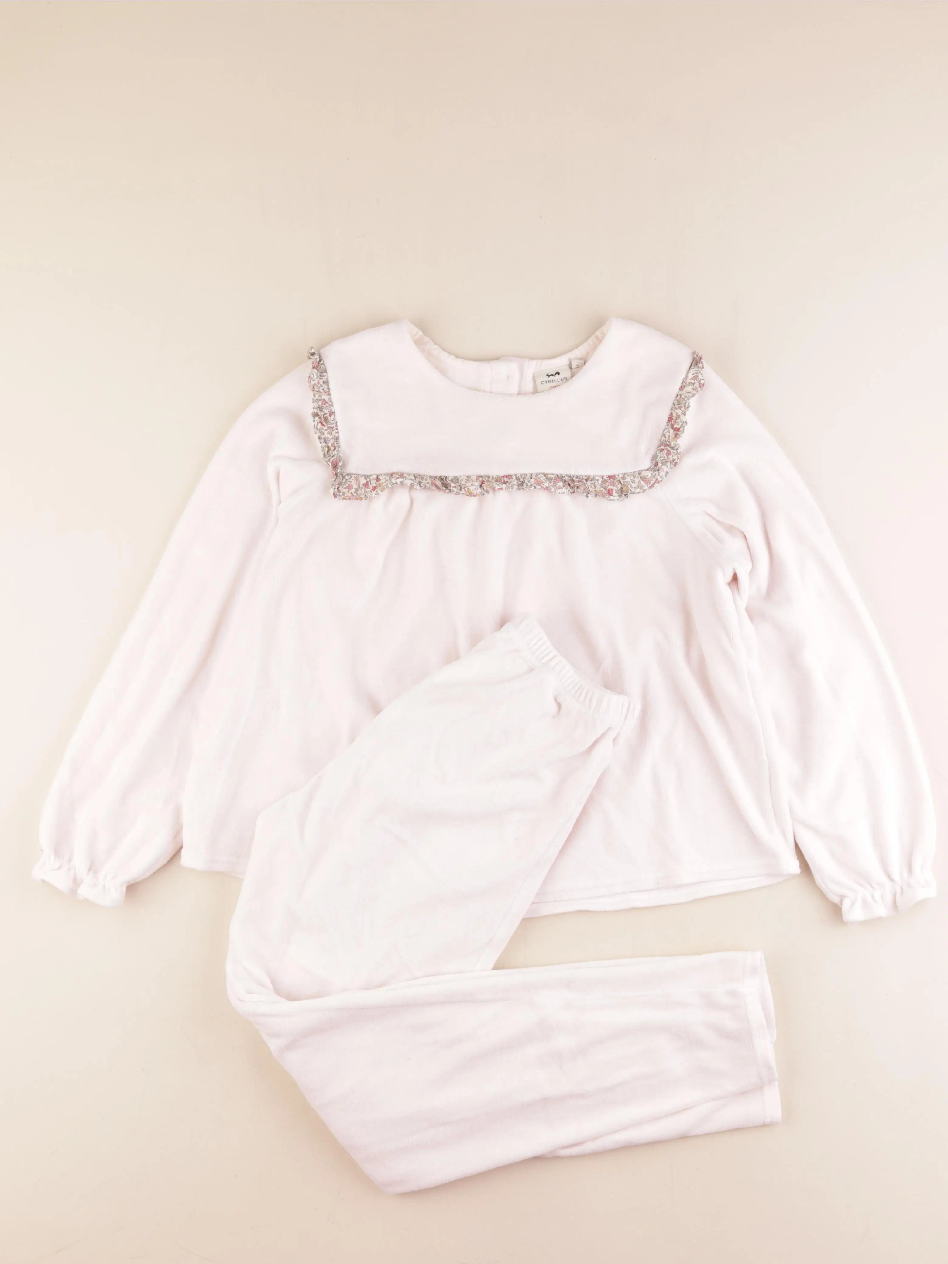 Cyrillus - pyjama velours rose - 12 ans