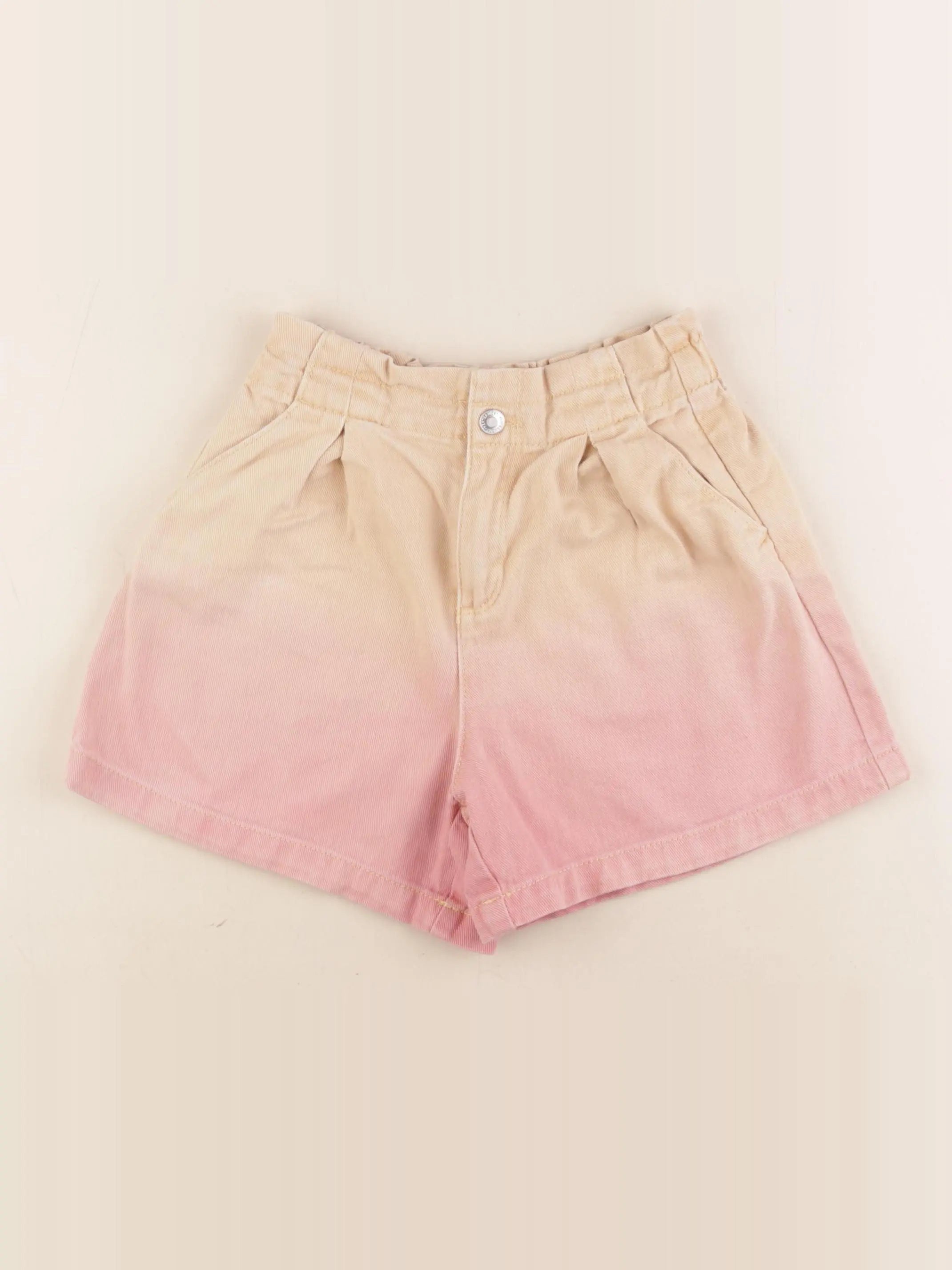 Vertbaudet - short jaune, rose - 9 ans