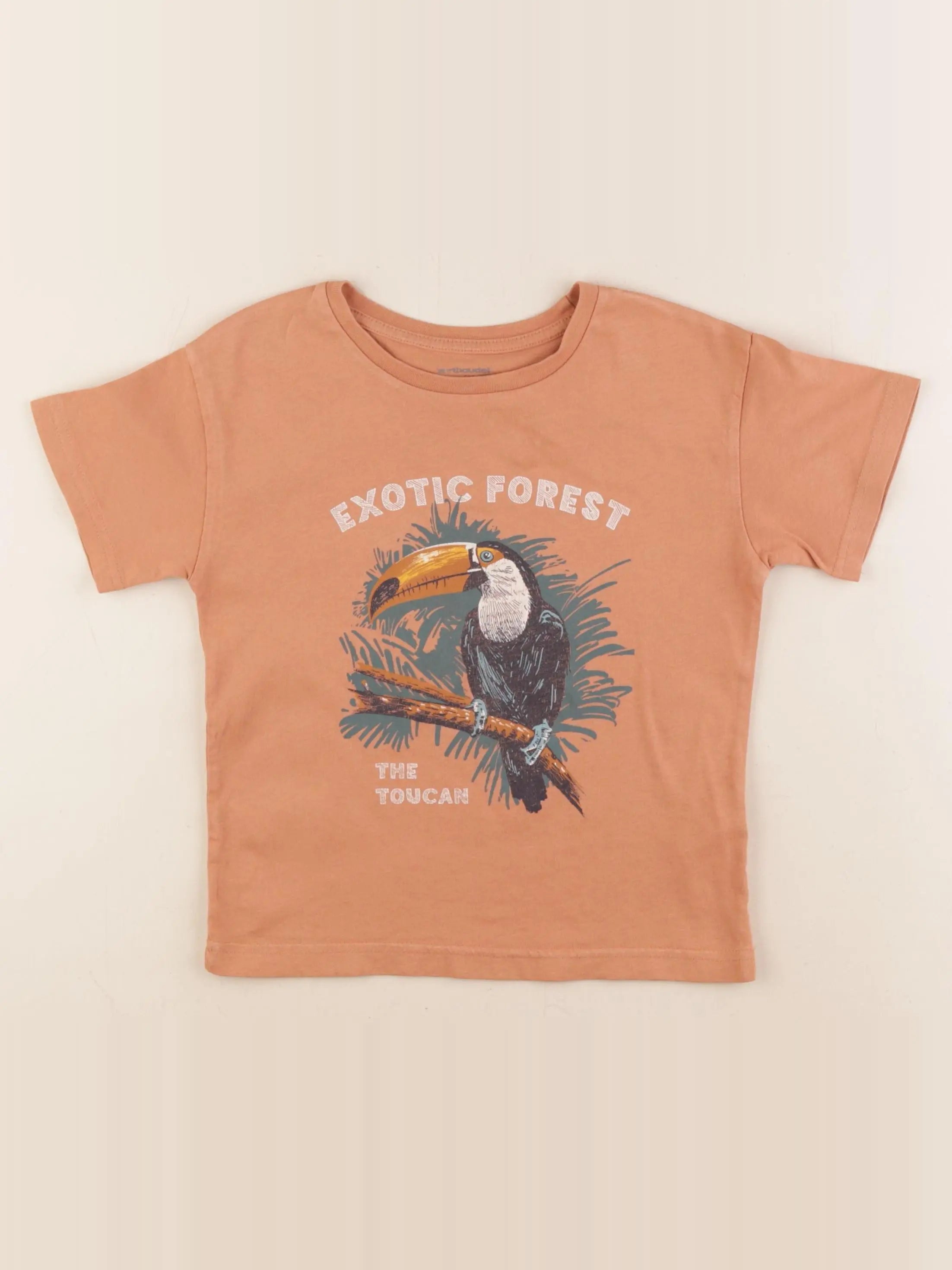 Vertbaudet - tee-shirt orange - 5 ans