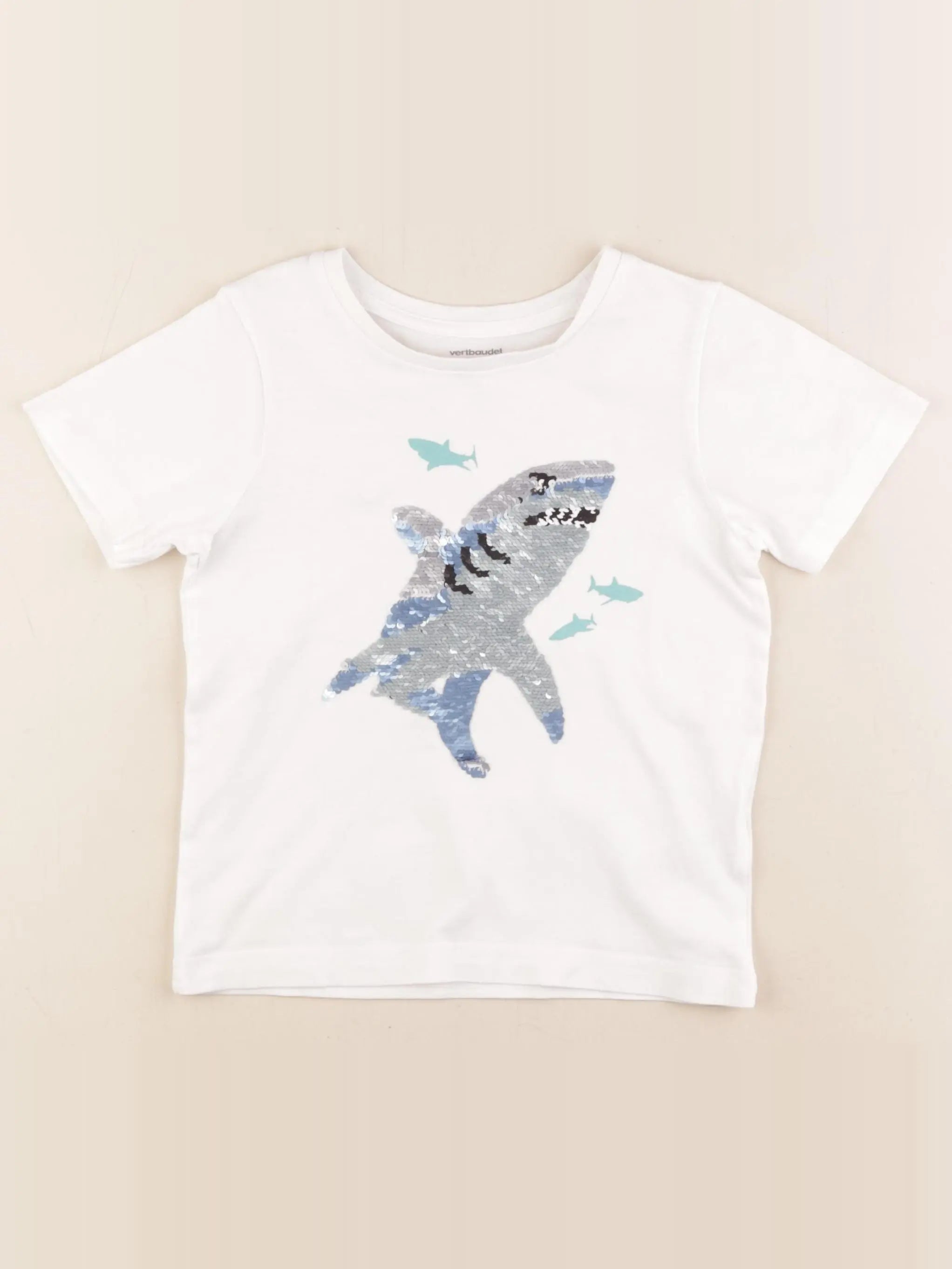 Vertbaudet - tee-shirt blanc - 5 ans