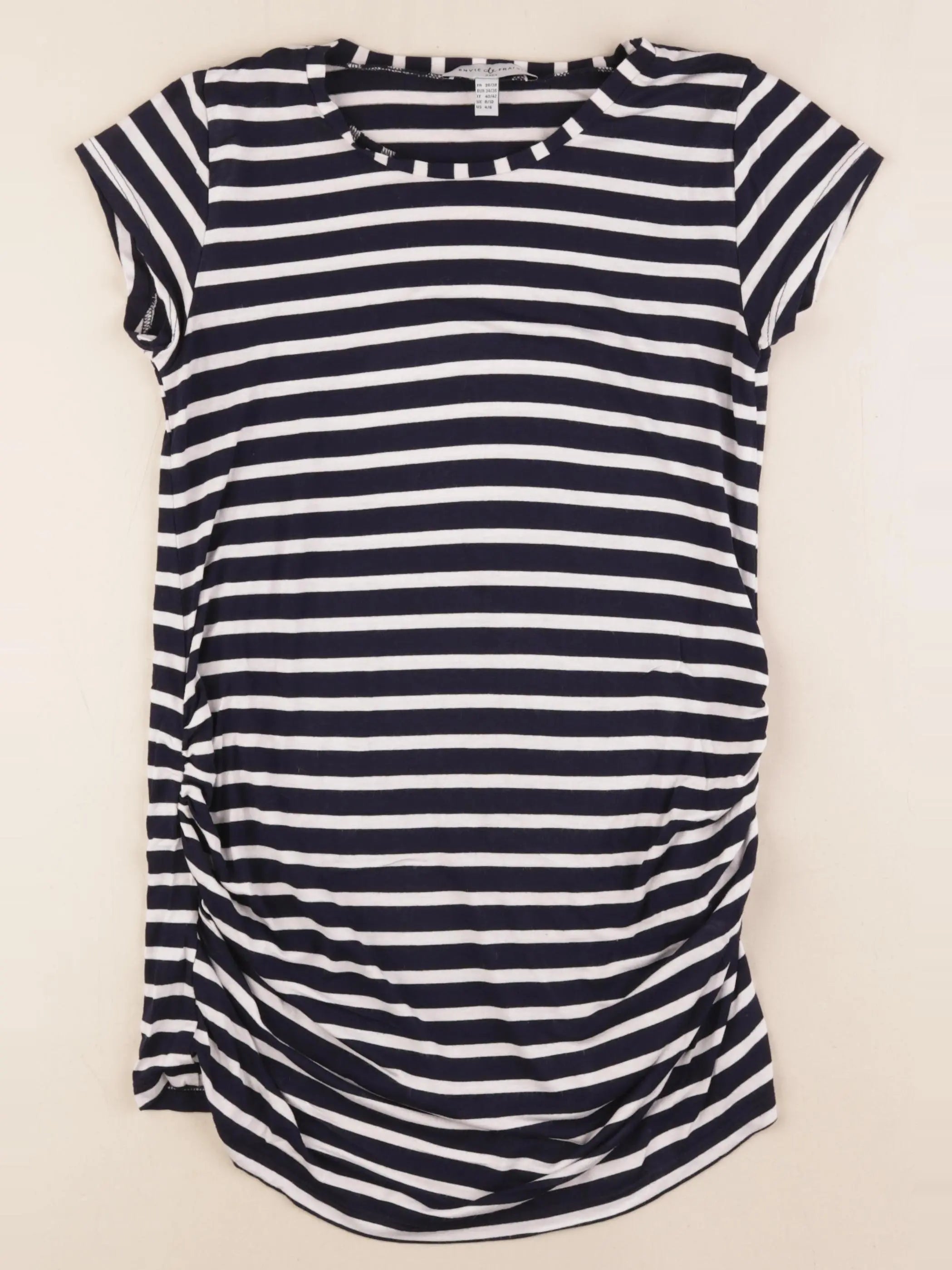 Envie de fraise - tee-shirt grossesse blanc, bleu - 36 à 38