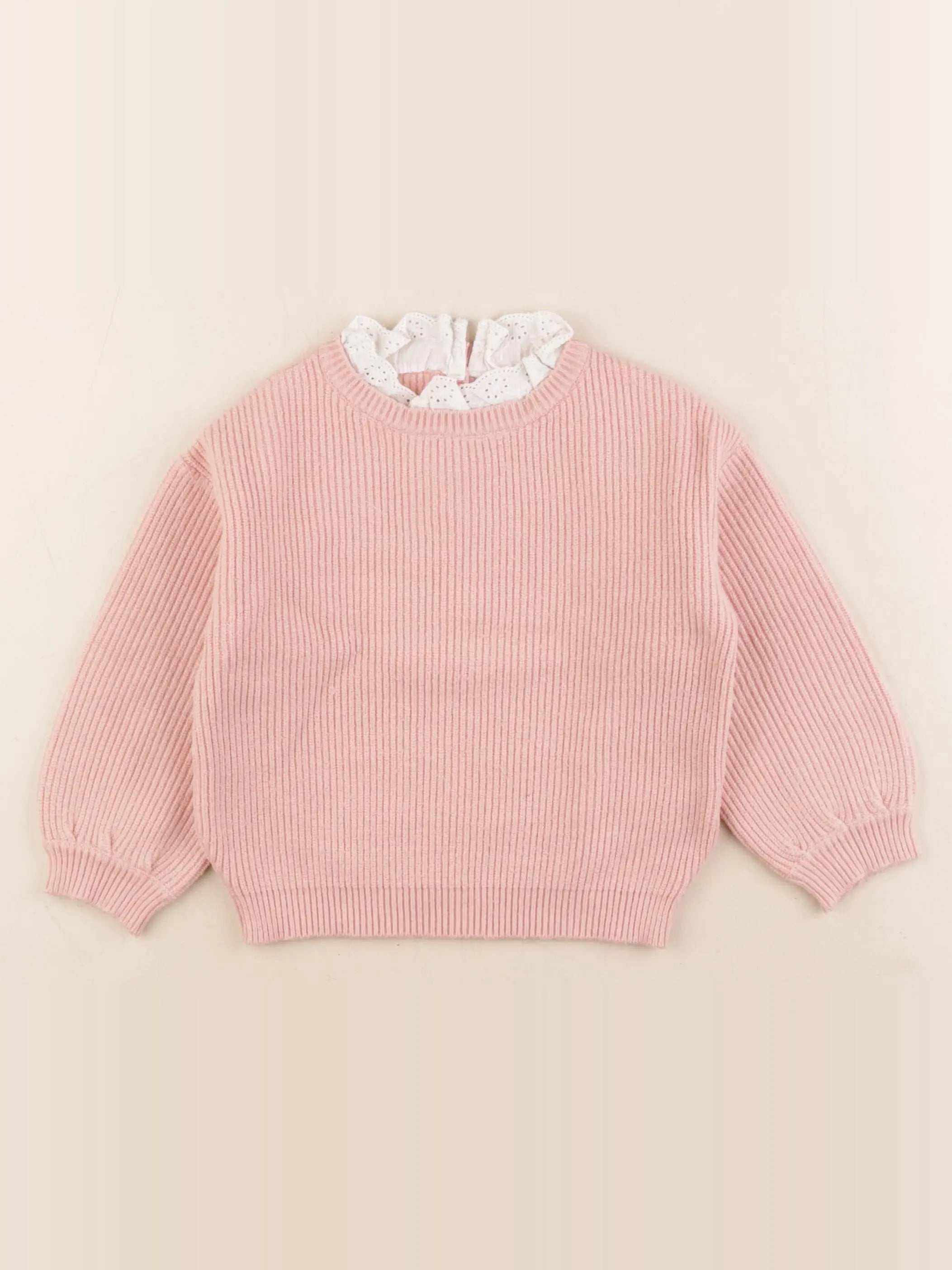 Vertbaudet - pull rose - 3 ans