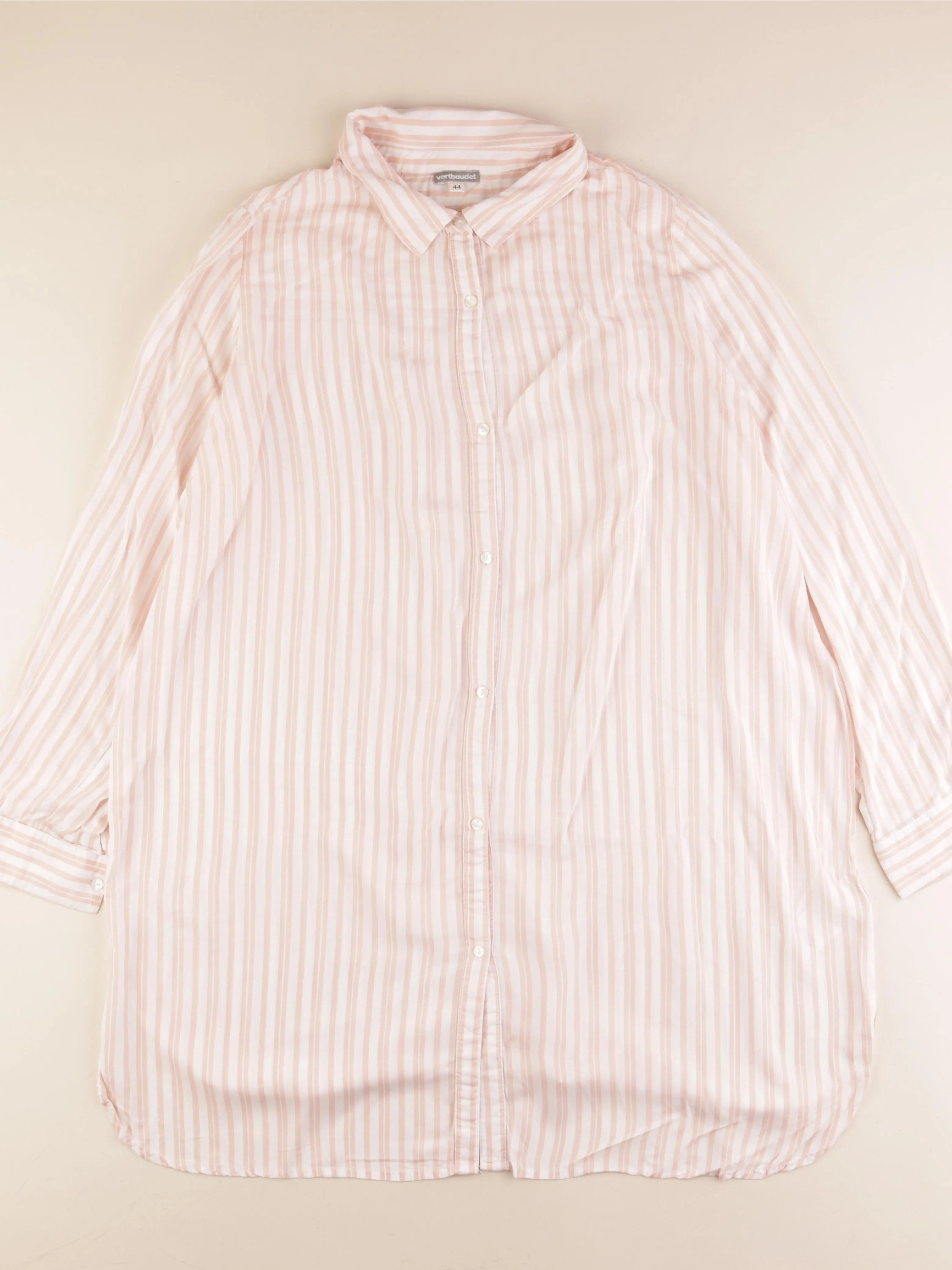 Vertbaudet - chemise grossesse rose, blanc - 44