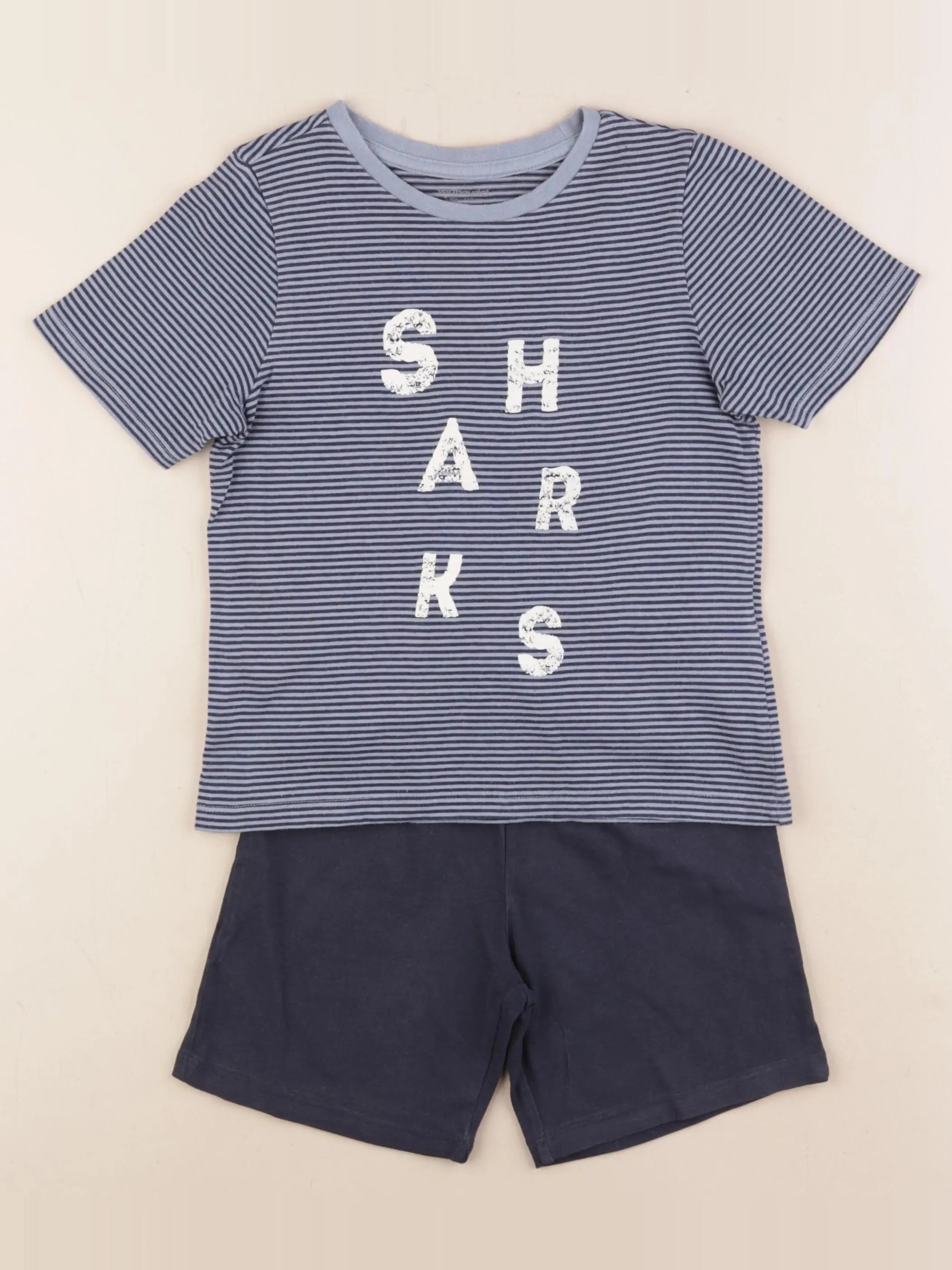 Vertbaudet - pyjama coton bleu - 5 ans