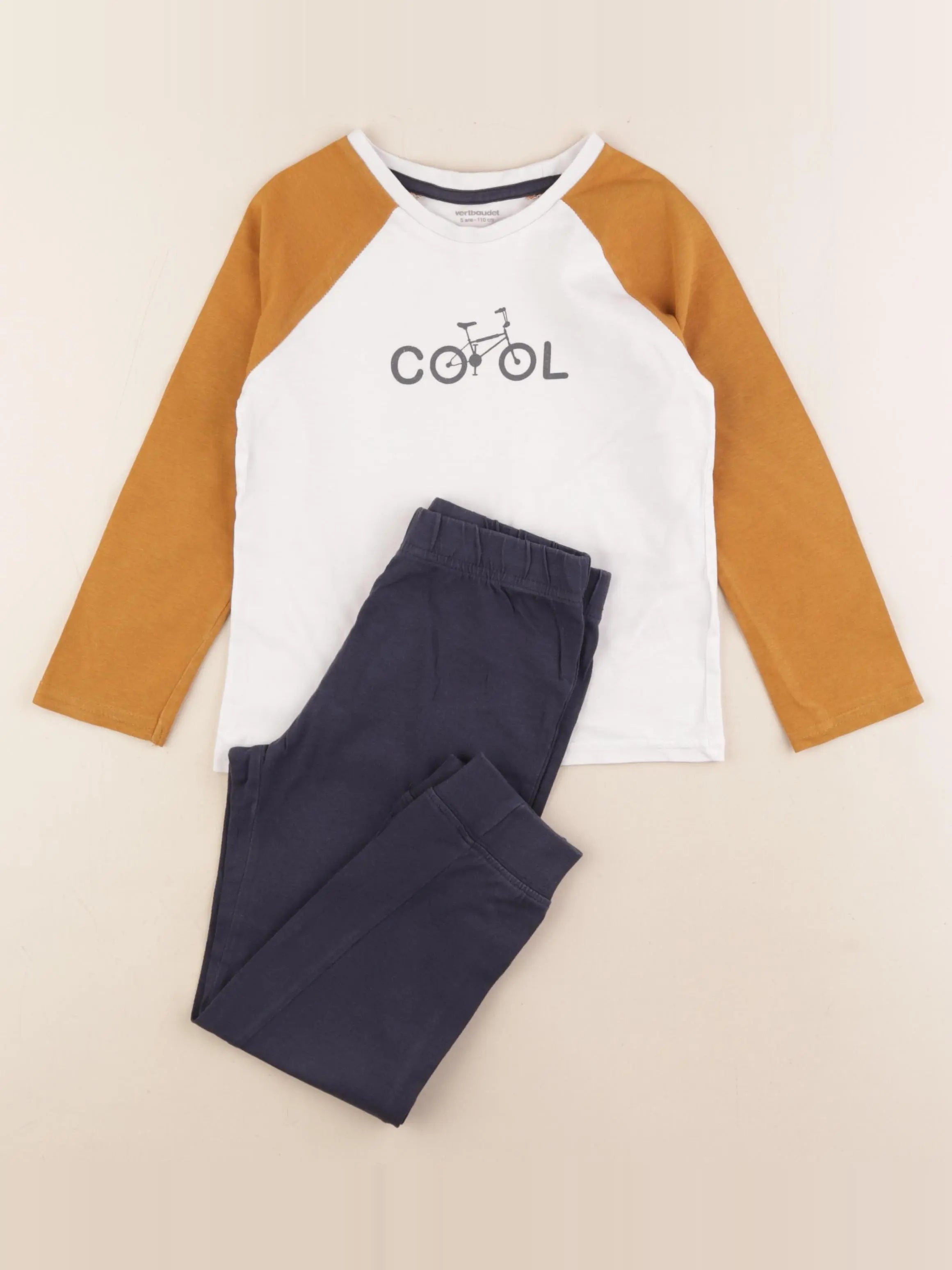 Vertbaudet - pyjama coton multicolore - 5 ans