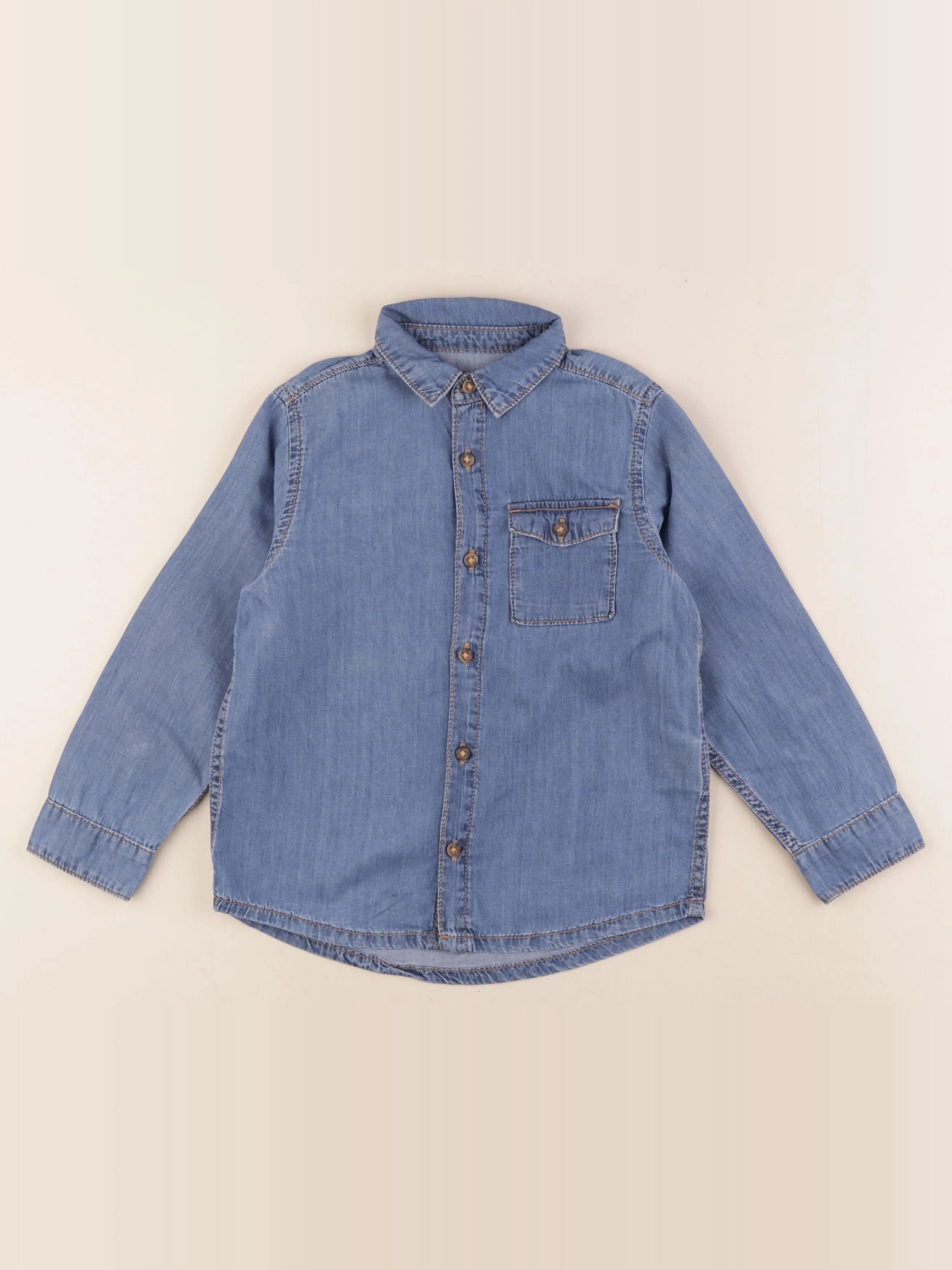 Vertbaudet - chemise bleu - 5 ans