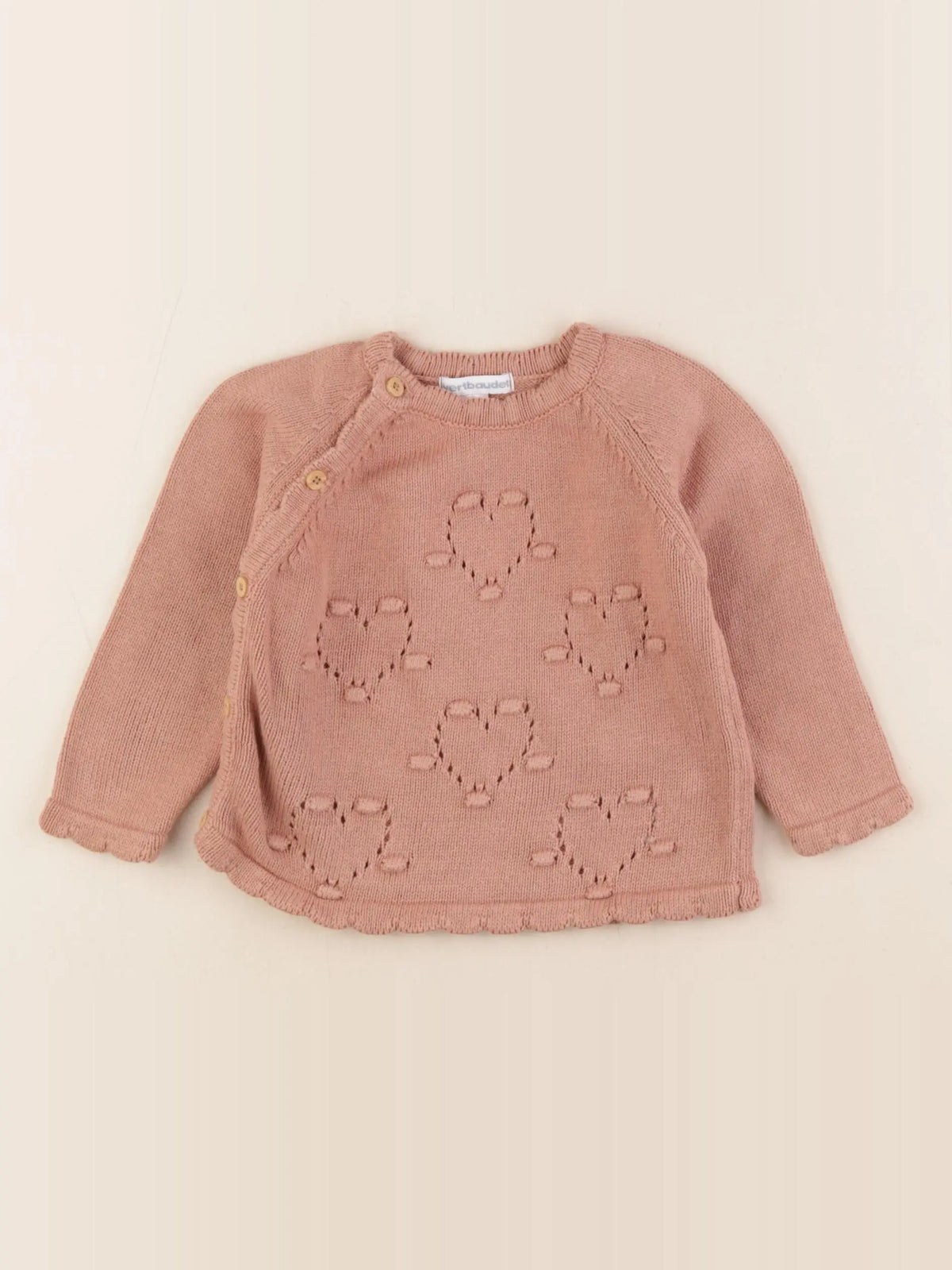Vertbaudet - pull marron - 18 mois