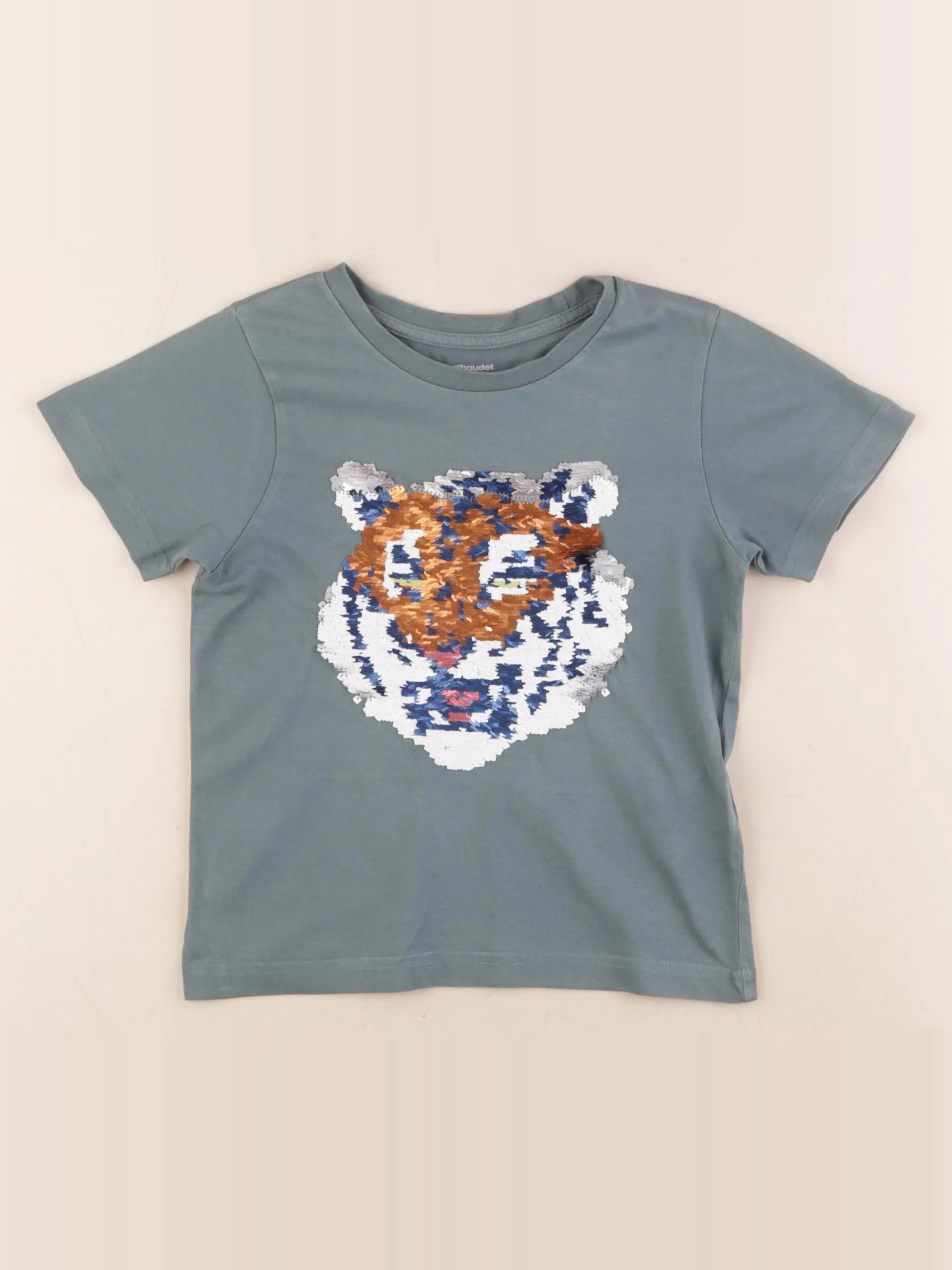 Vertbaudet - tee-shirt vert - 5 ans