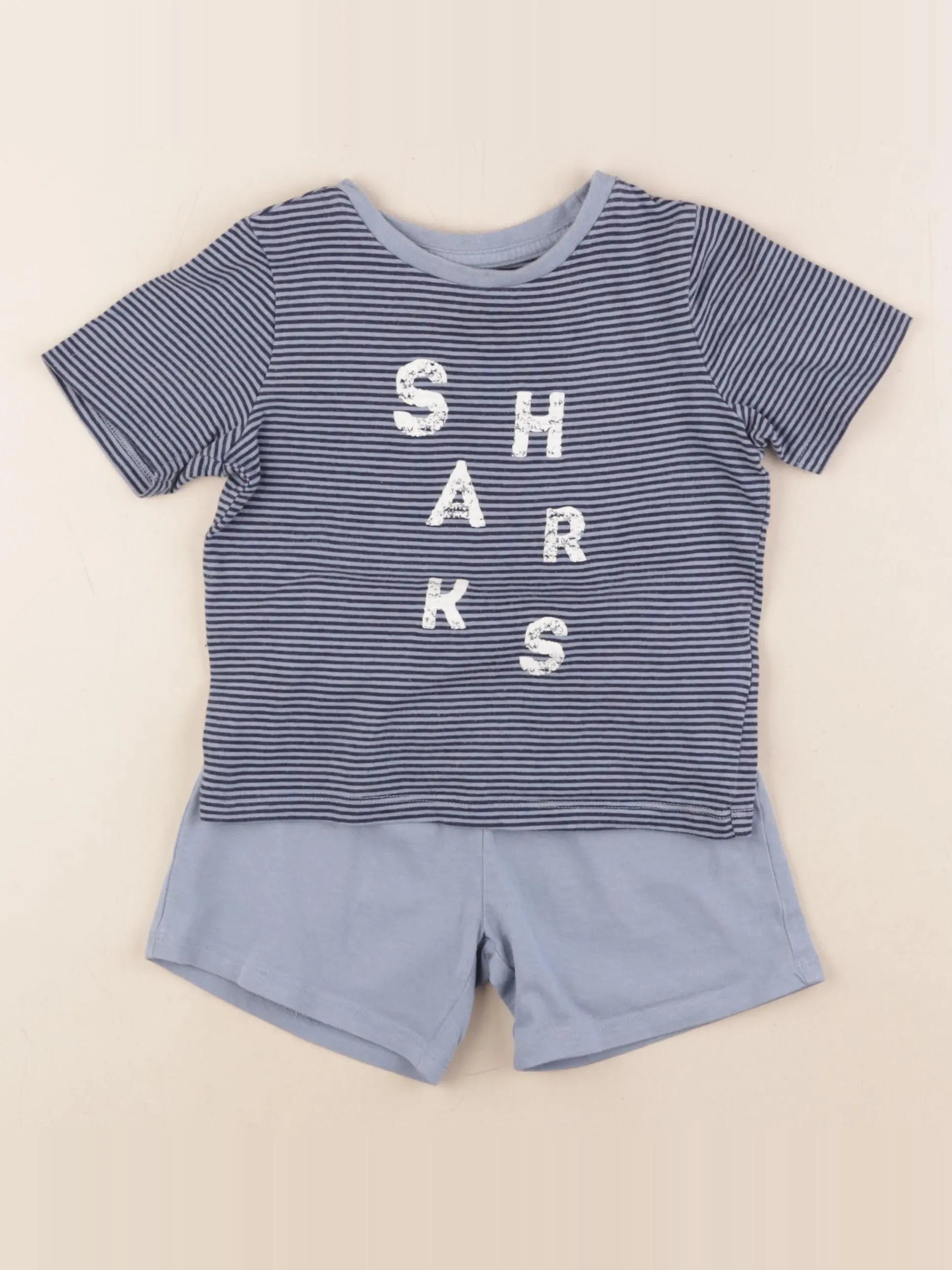 Vertbaudet - pyjama coton bleu - 3 ans