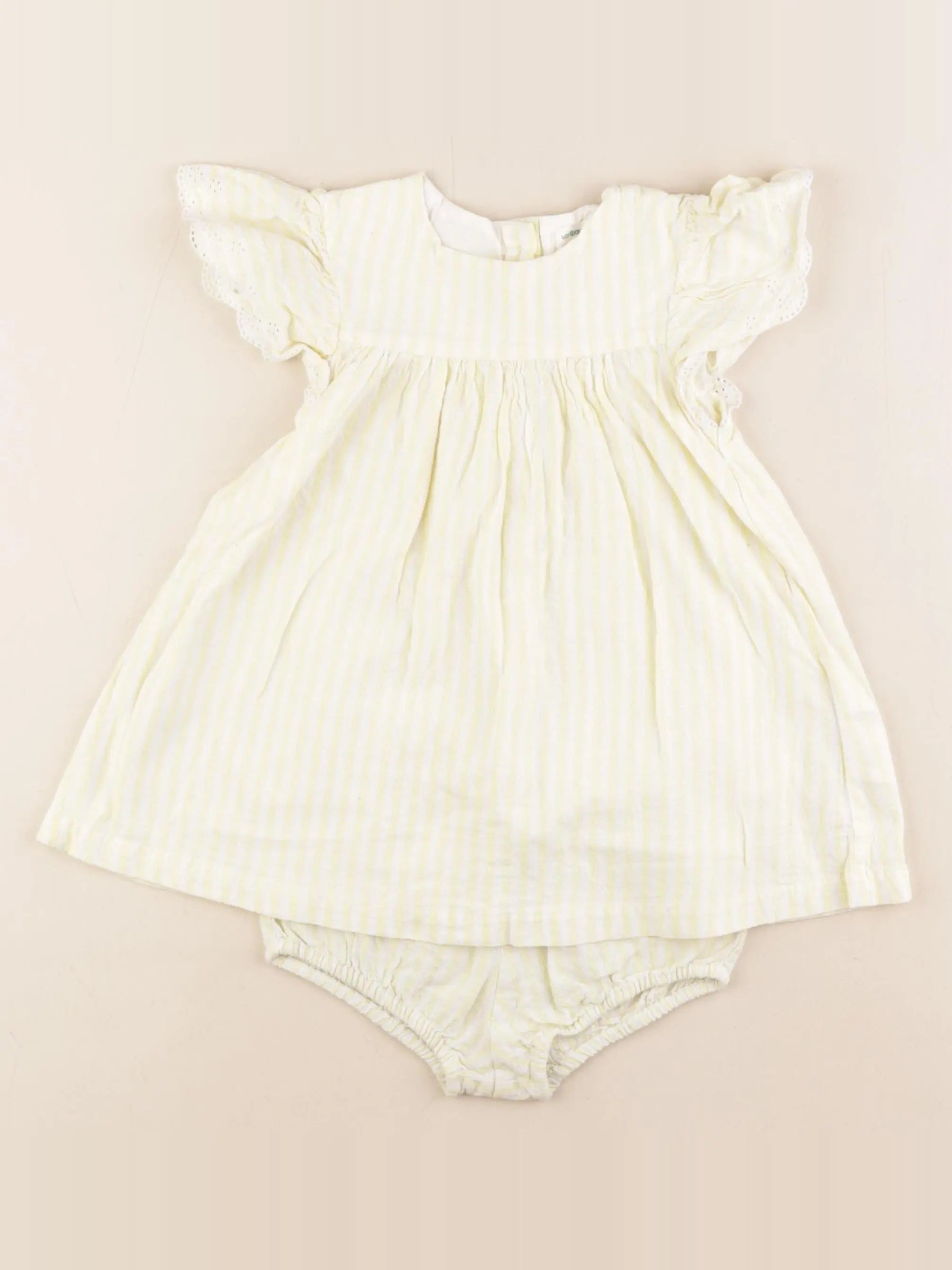 Vertbaudet - robe jaune - 2 ans