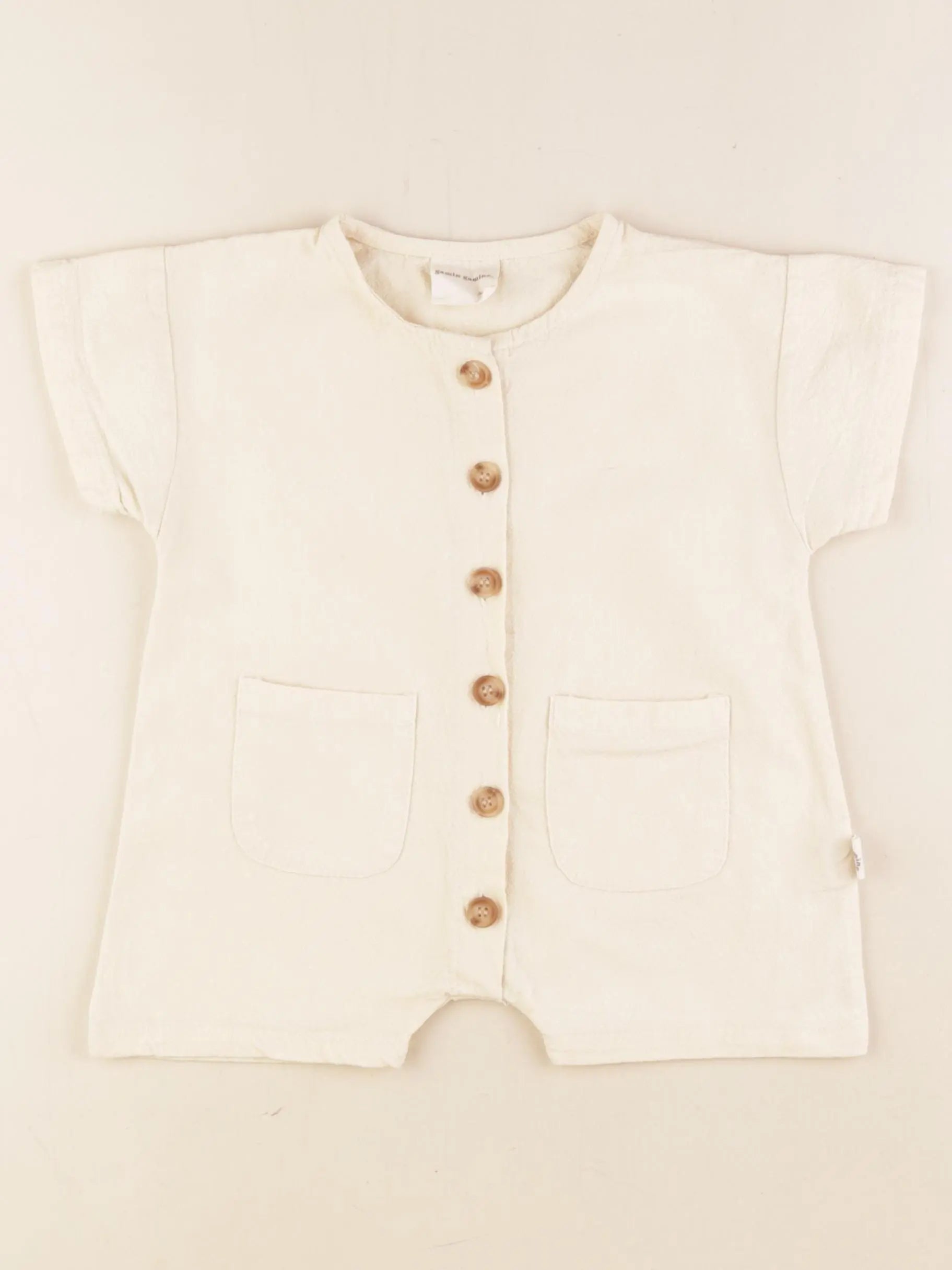 Gamin gamine - combinaison beige - 3/6 mois