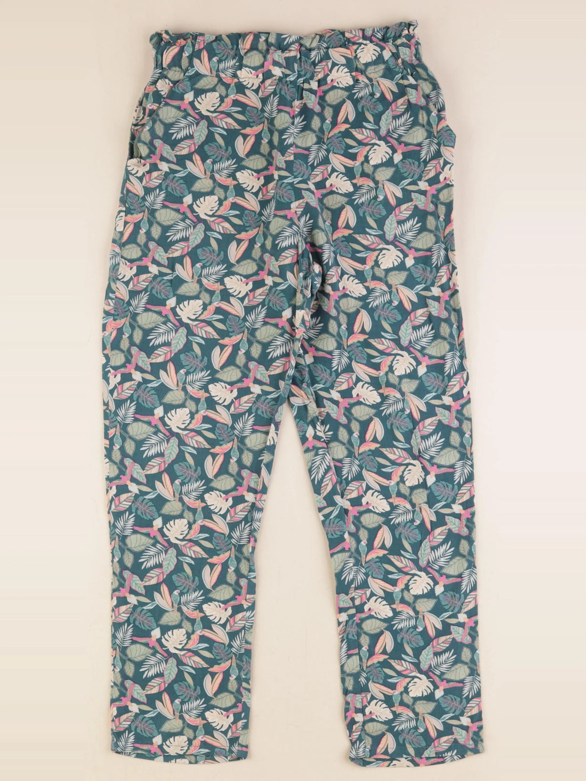 Vertbaudet - pantalon vert - 10 ans