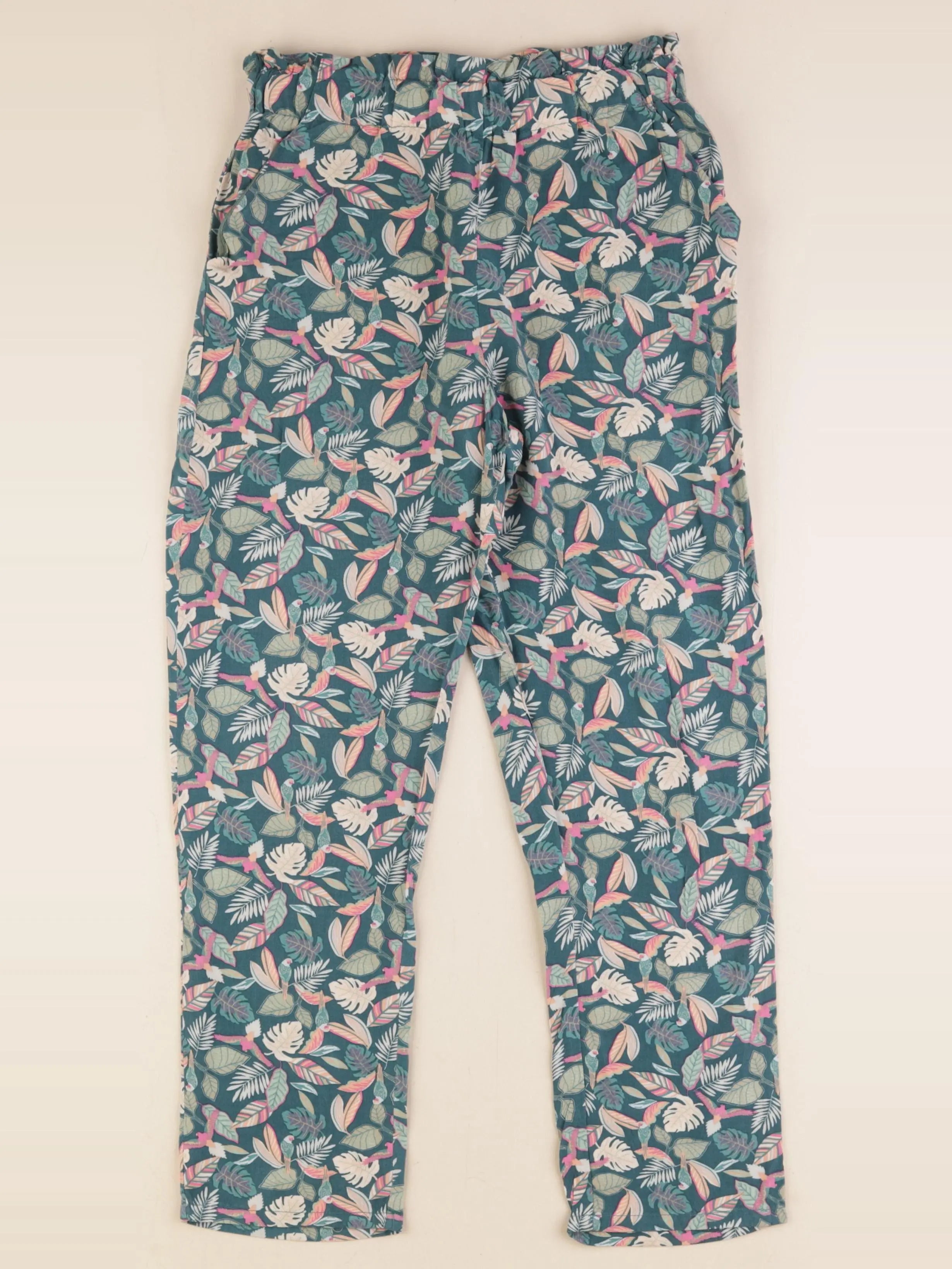 Vertbaudet - pantalon vert - 10 ans