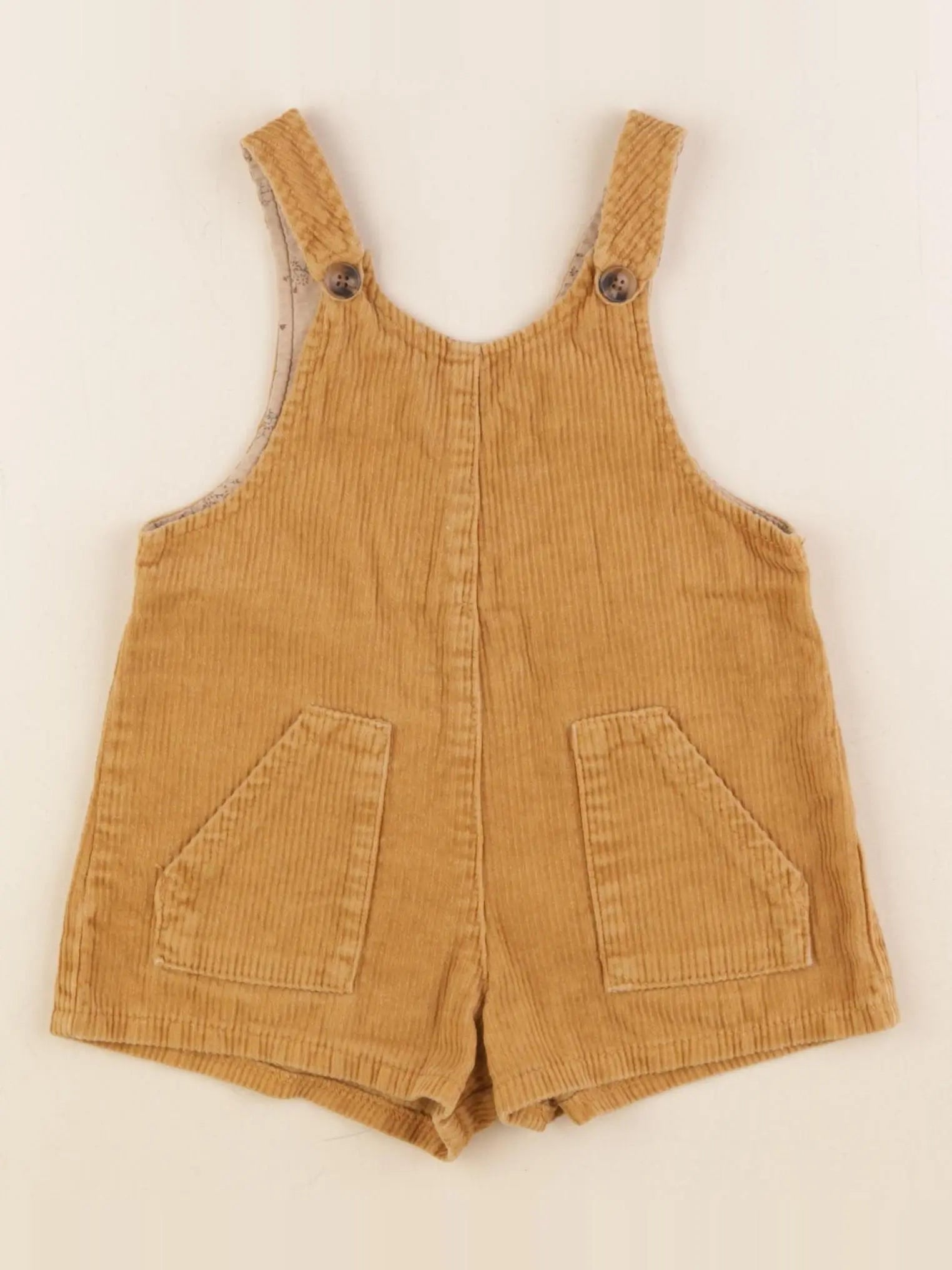 Zara - salopette jaune - 9/12 mois