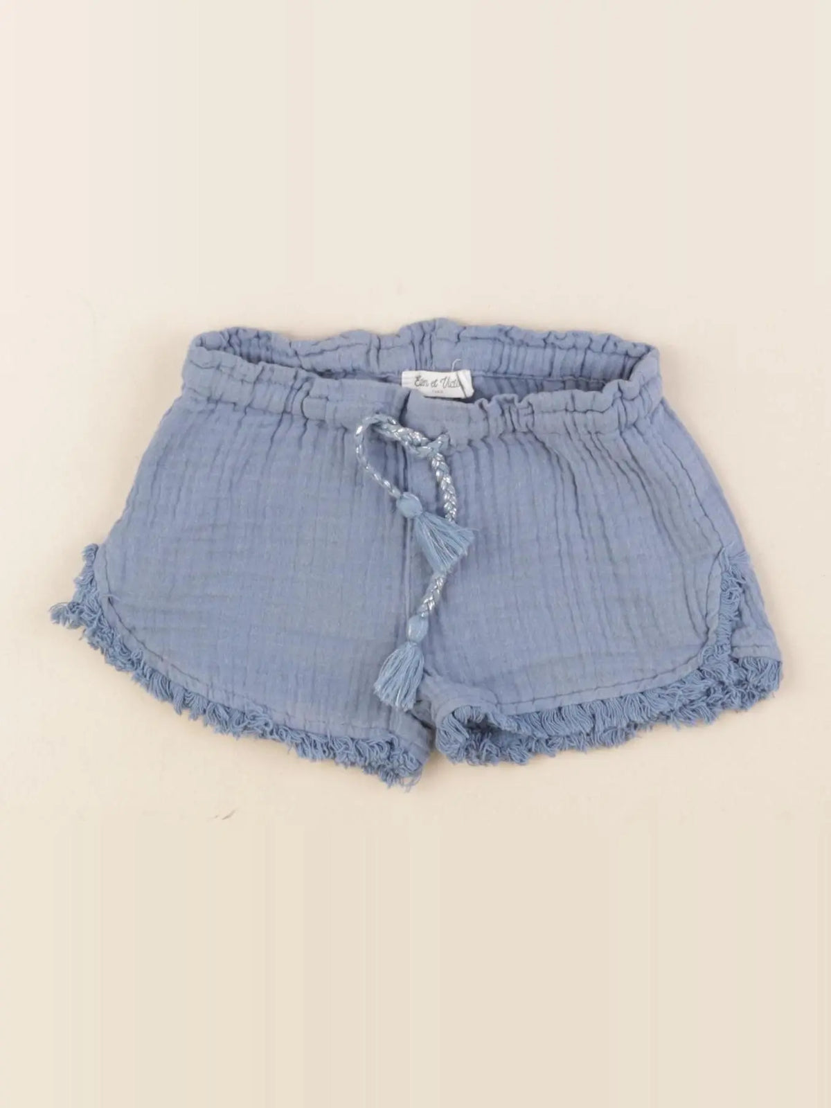 Eden & Victor - short bleu - 6 mois