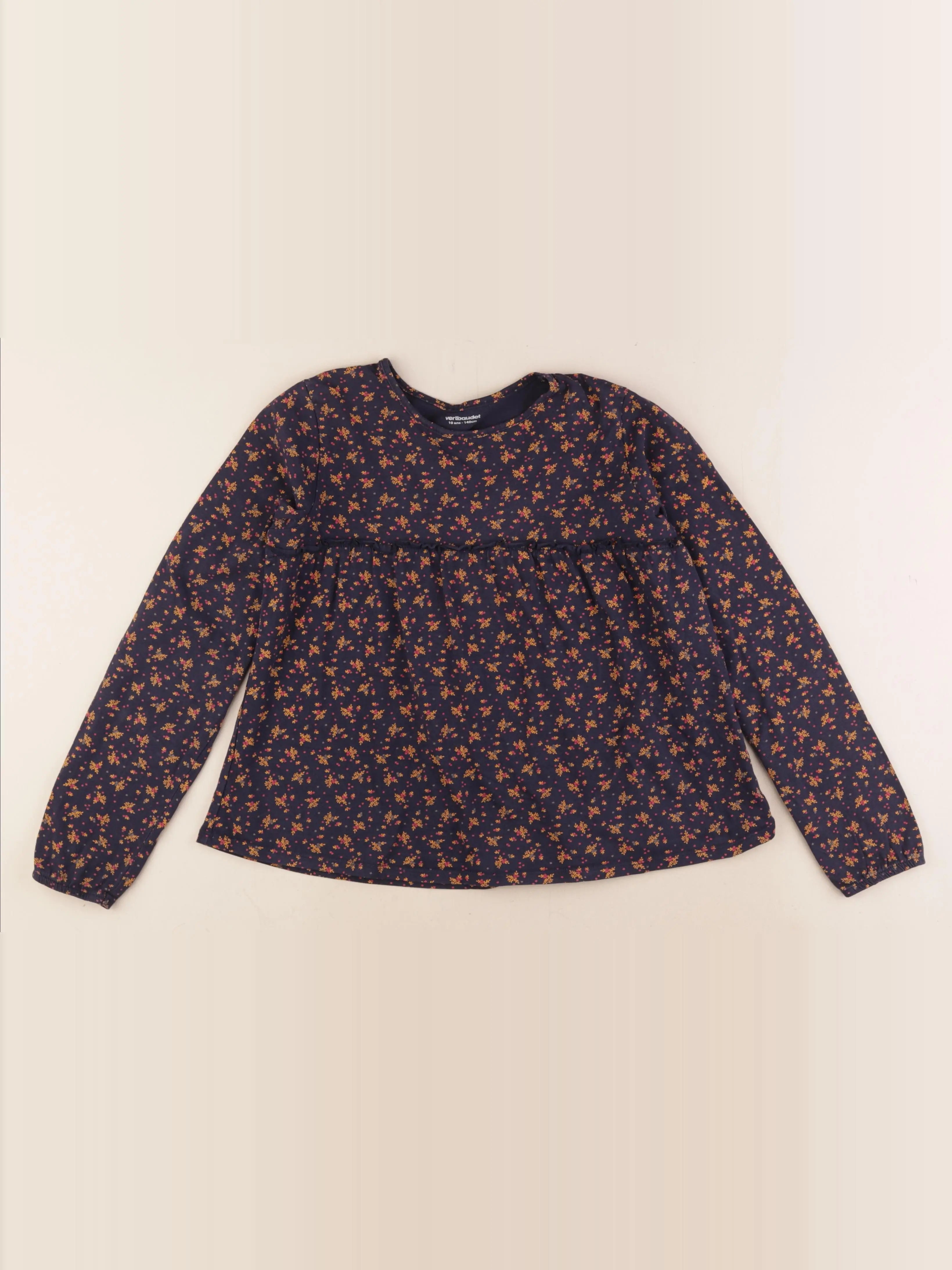 Vertbaudet - tee-shirt bleu - 10 ans