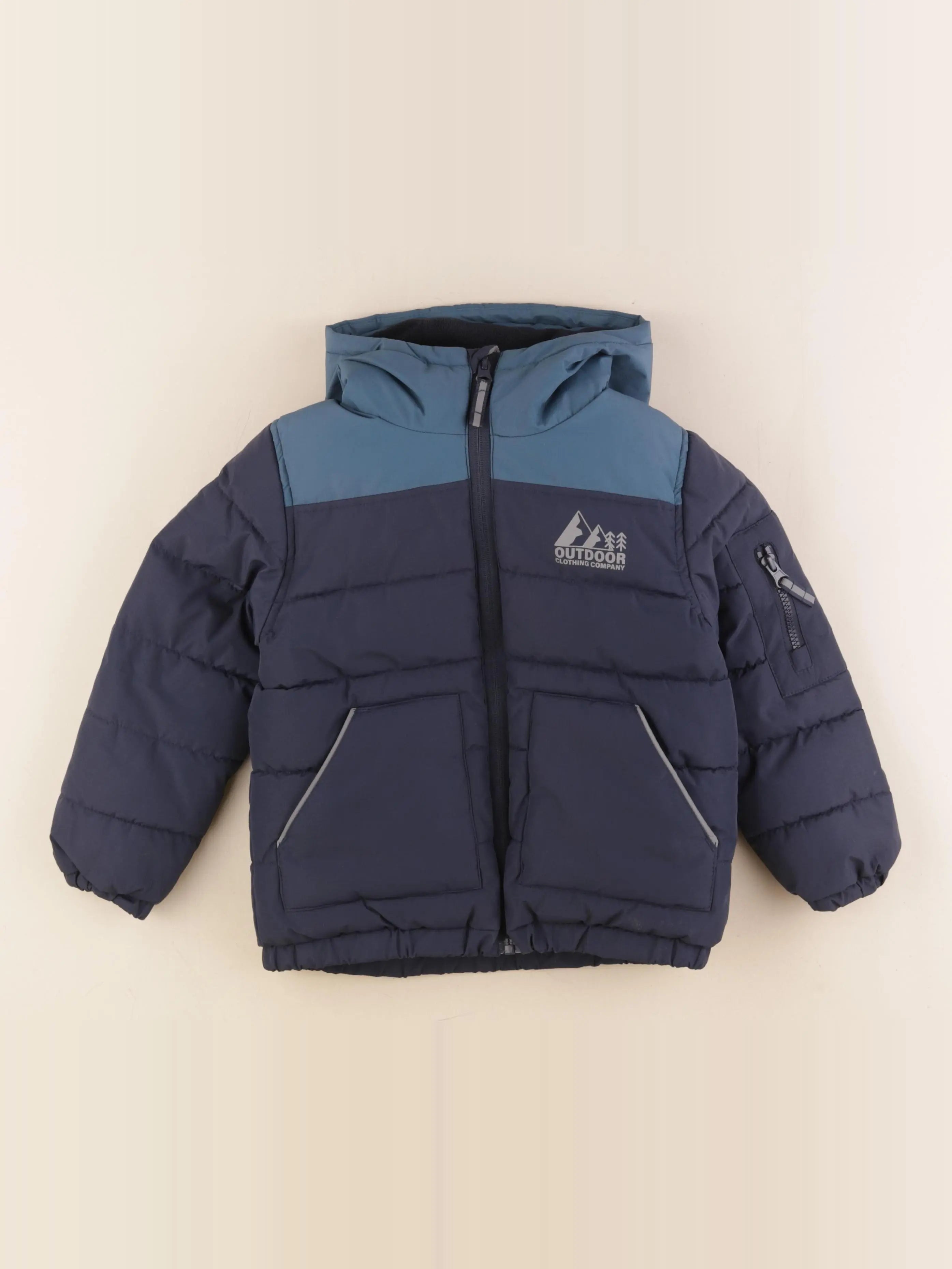 Vertbaudet - doudoune bleu - 5 ans