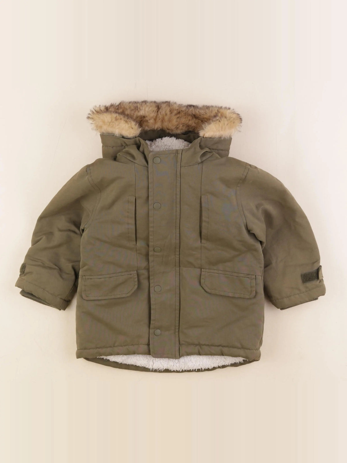 Vertbaudet - parka vert - 3 ans