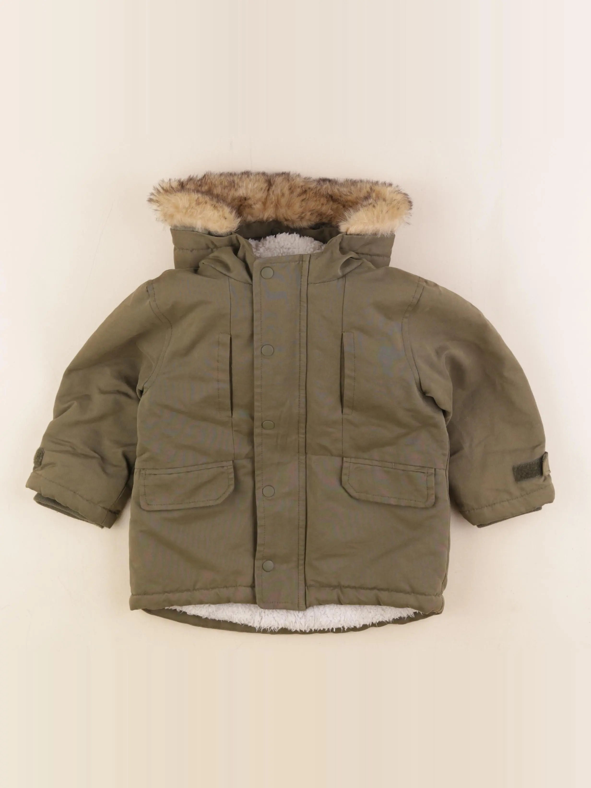 Vertbaudet - parka vert - 3 ans