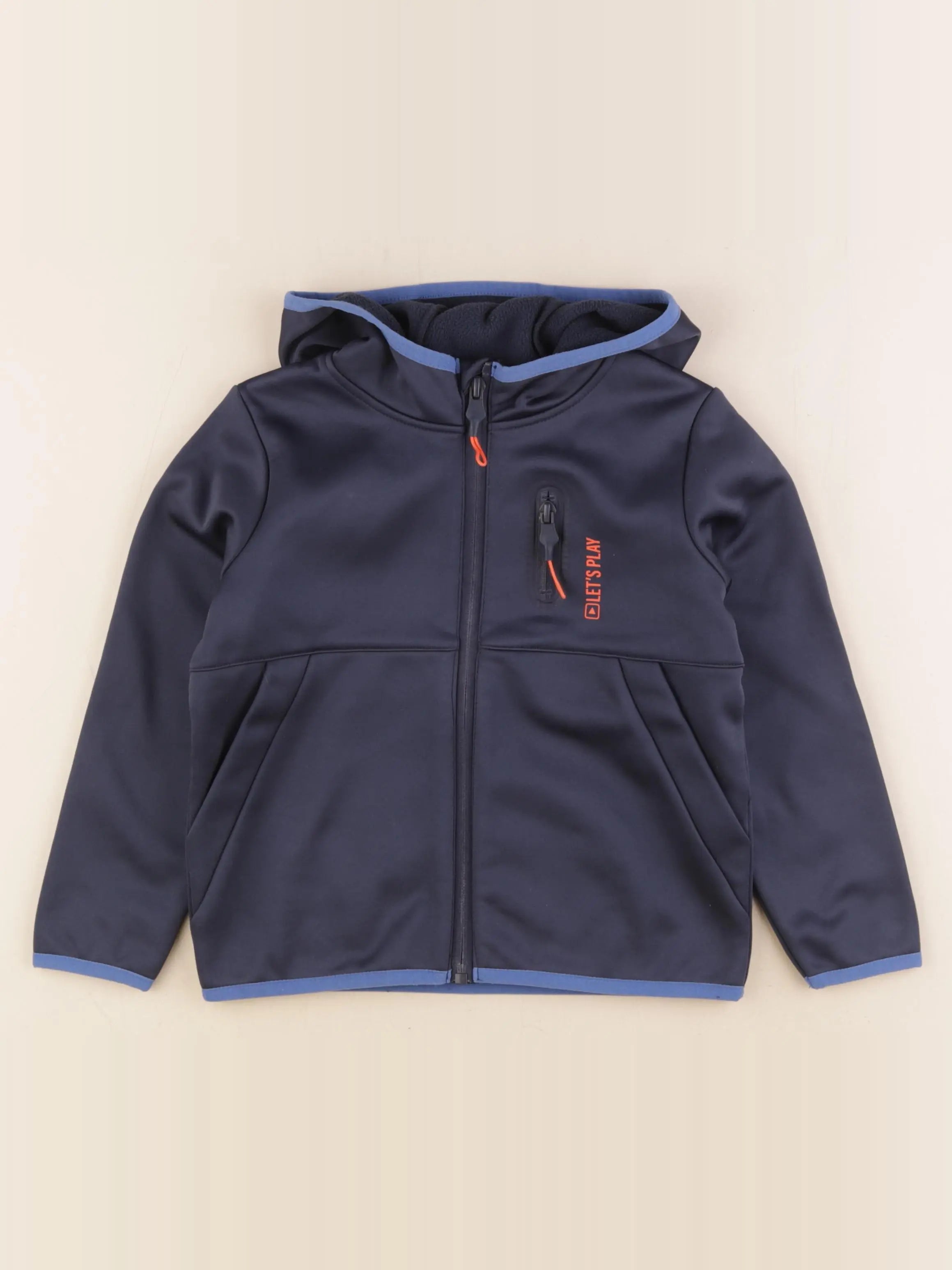 Vertbaudet - veste doublé bleu - 5 ans