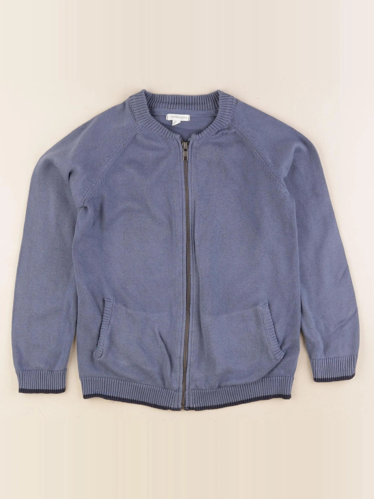 Vertbaudet - gilet bleu - 8 ans